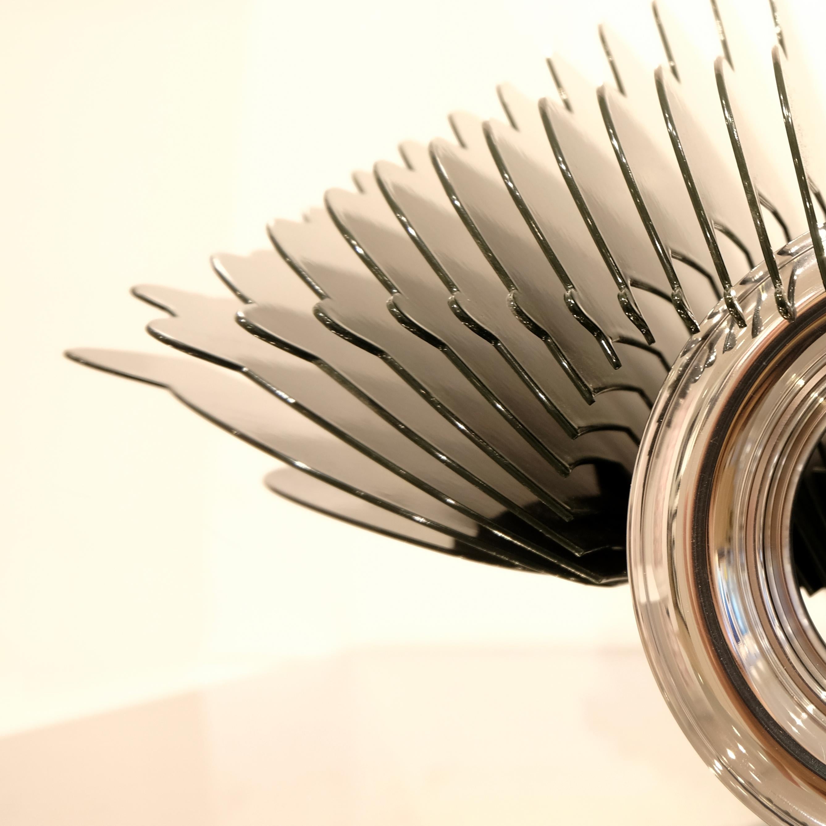 Jaguar Type E Verte 6/8 - Sculpture by Antoine Dufilho