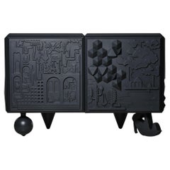 Antoine et Manuel Contemporary 'Tout Va Bien' Black Cabinet for Bd Barcelona