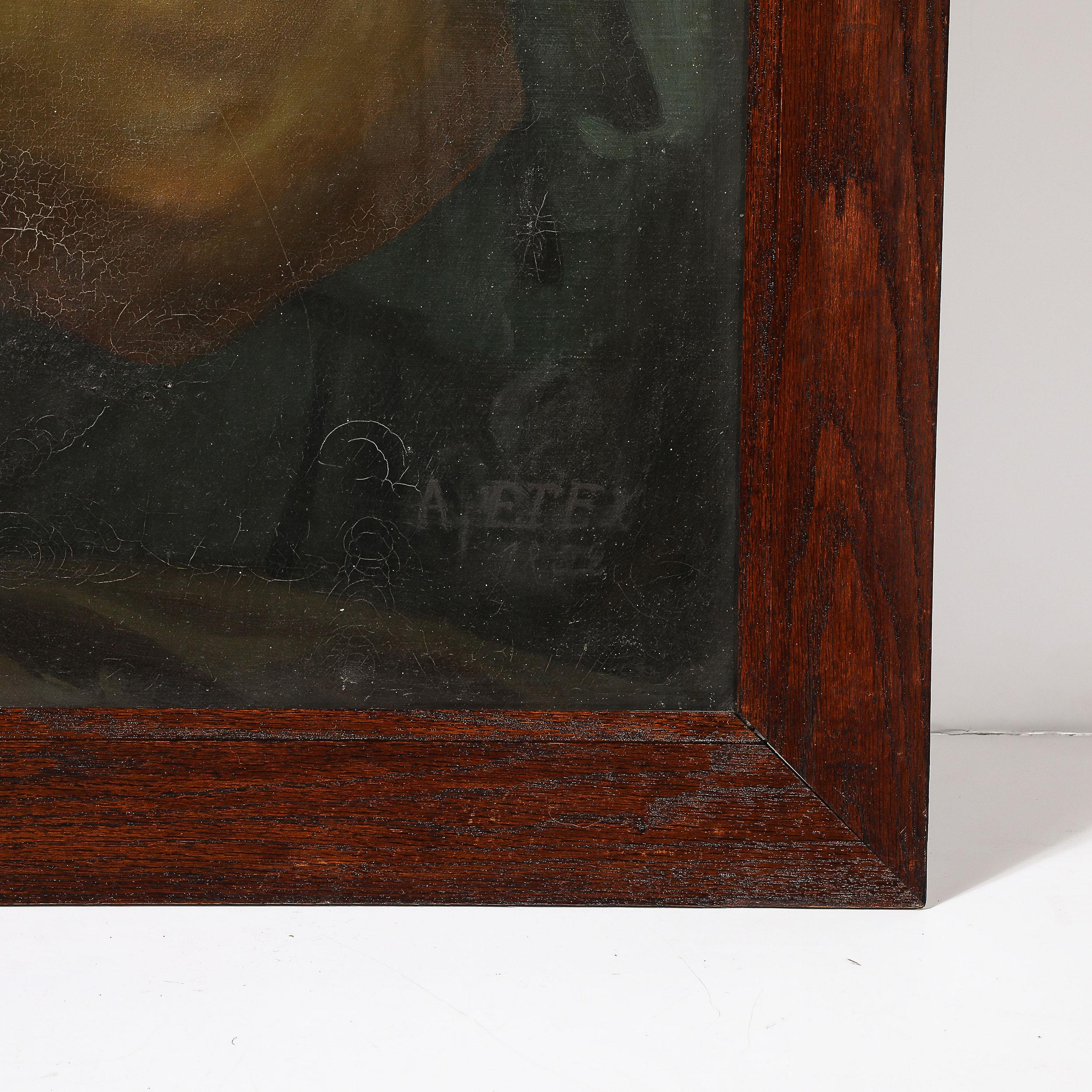 Neoclassical Oil on Canvas Painting of Moses signed Antoine Etex, Dated 1862 3
