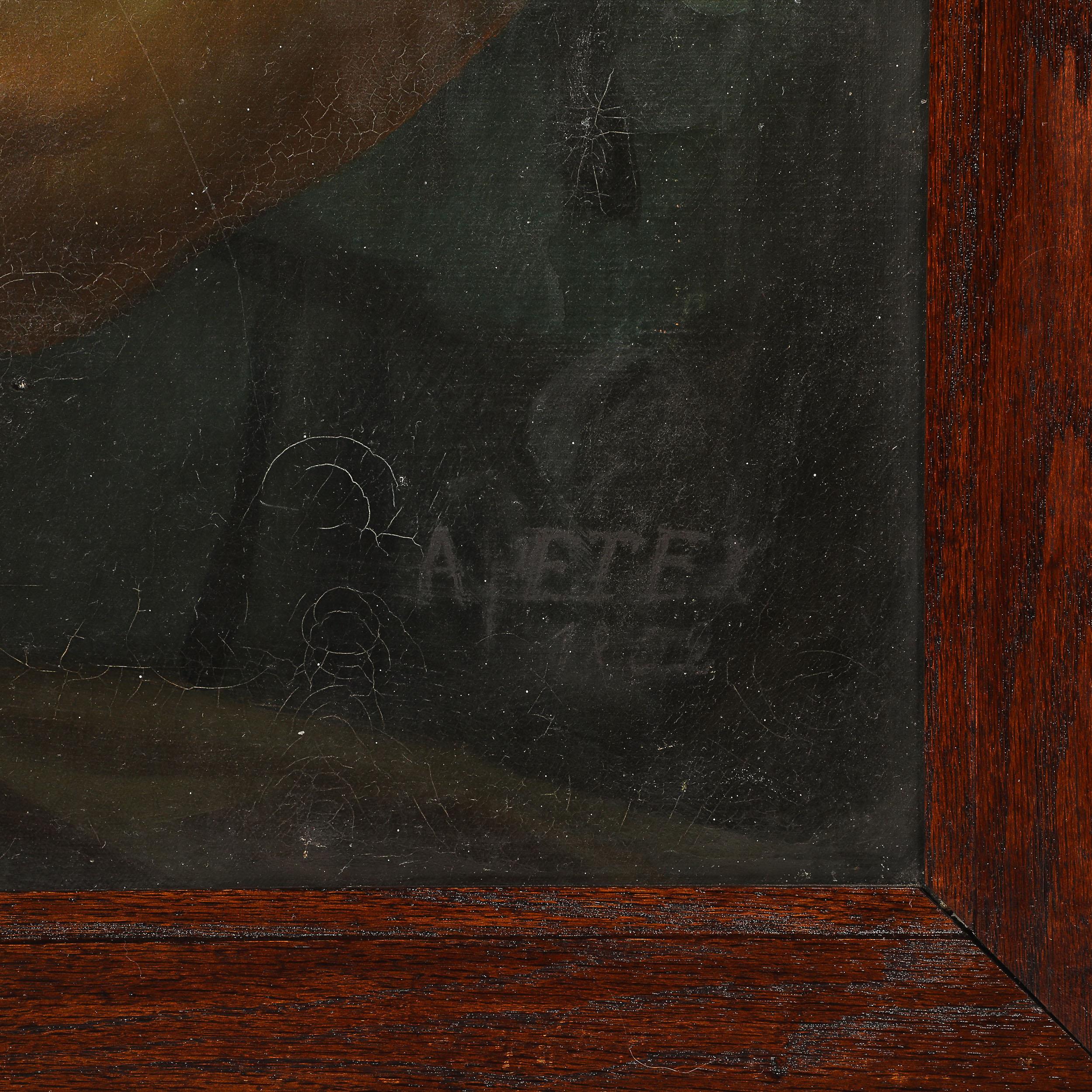 Neoclassical Oil on Canvas Painting of Moses signed Antoine Etex, Dated 1862 4