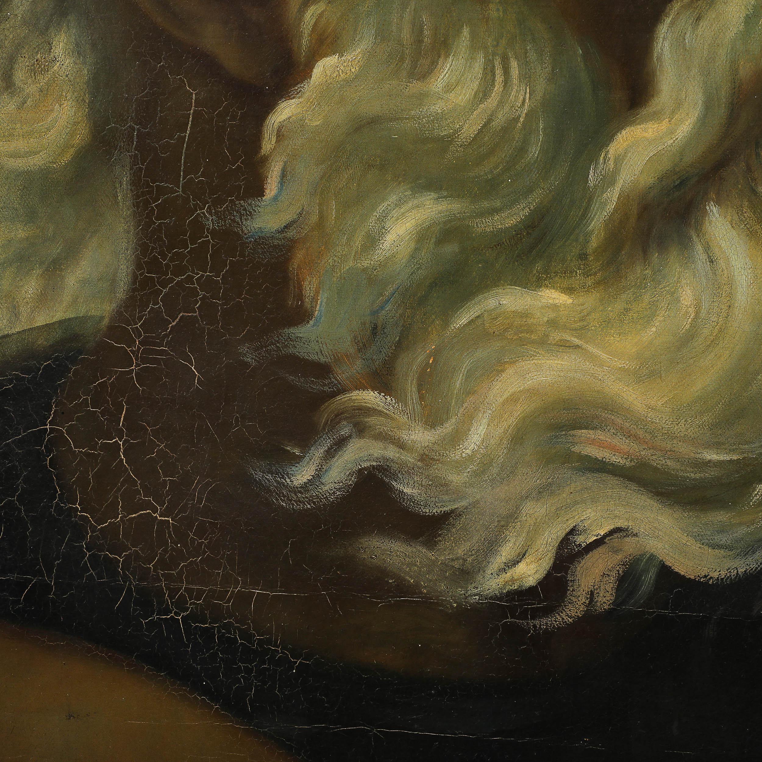 Neoclassical Oil on Canvas Painting of Moses signed Antoine Etex, Dated 1862 6
