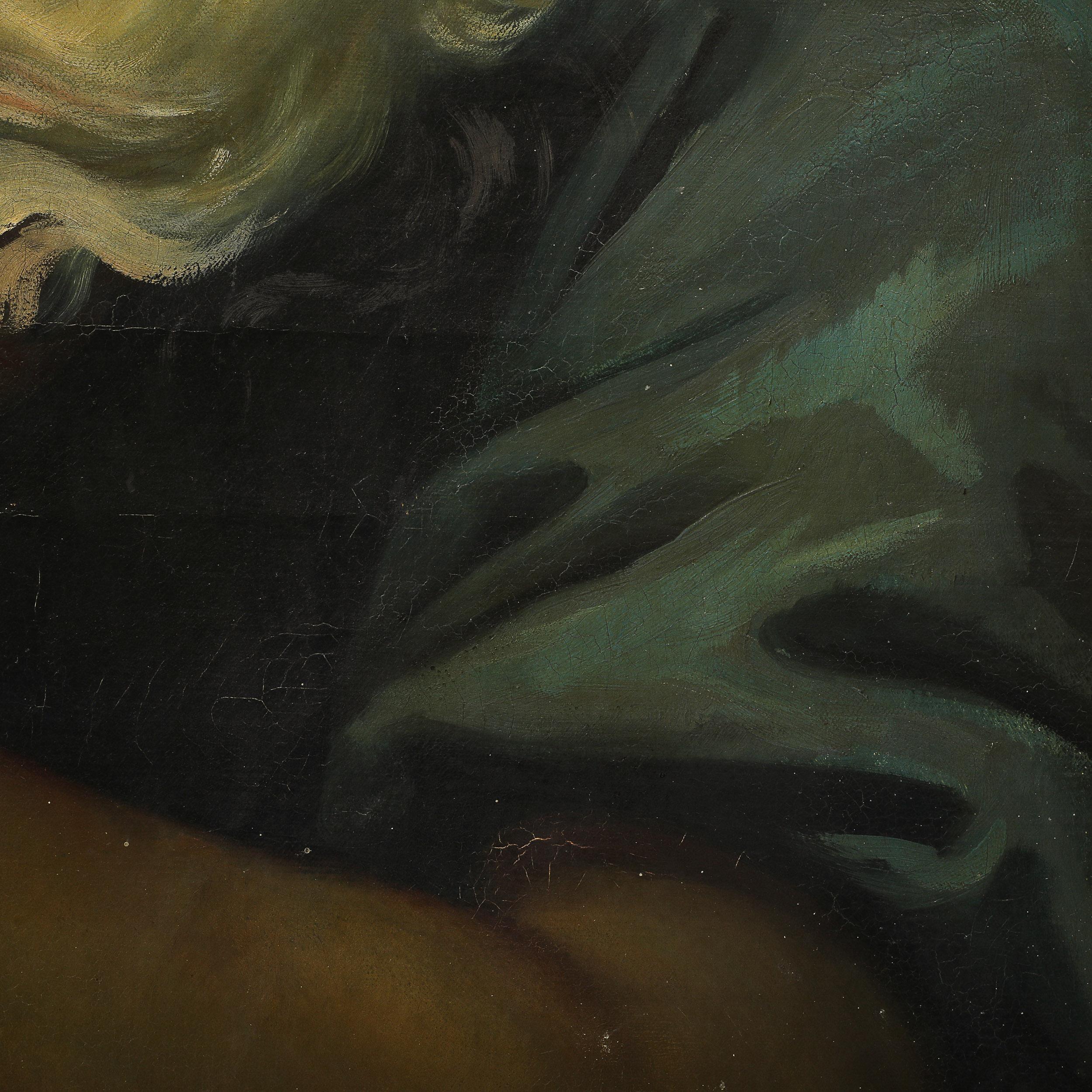 Neoclassical Oil on Canvas Painting of Moses signed Antoine Etex, Dated 1862 7