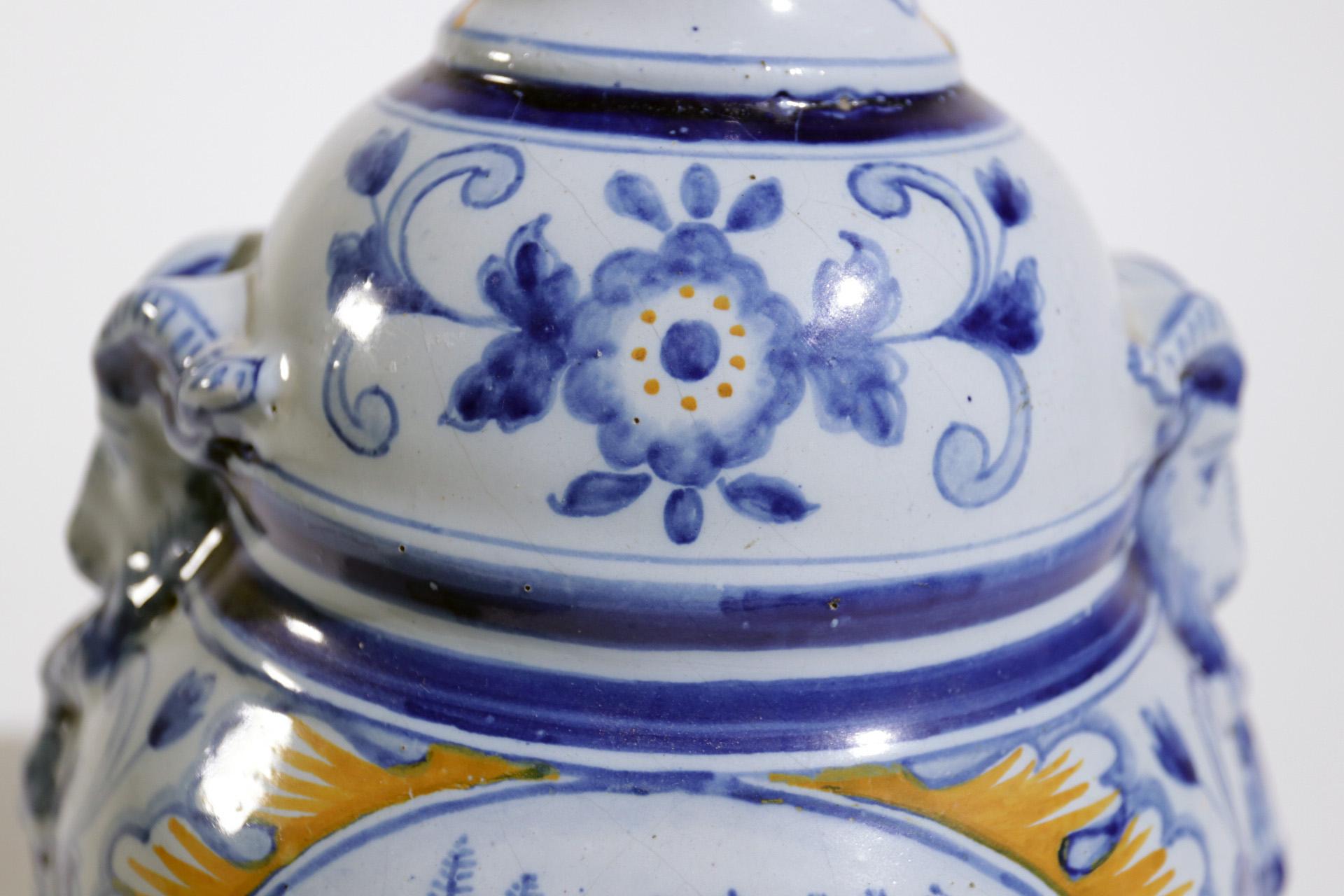 Antoine 'Gabriel' Montagnon Faience Vase Nevers, France, 1915 For Sale 2