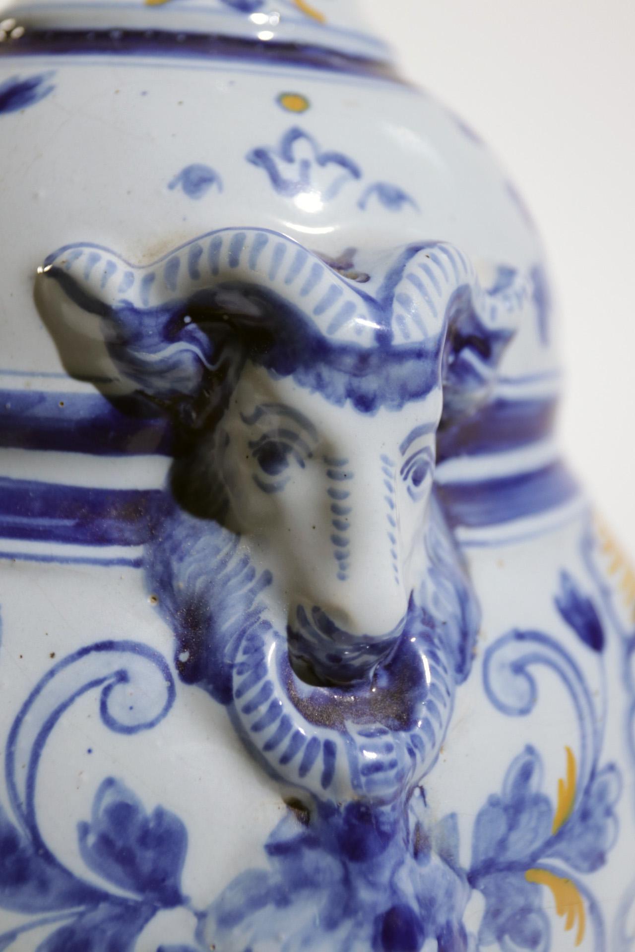 Antoine 'Gabriel' Montagnon Faience Vase Nevers, France, 1915 In Good Condition For Sale In Boven Leeuwen, NL