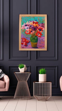 Antoine Giroux Fauvist Painting - Floral Bouquet - Ref 247