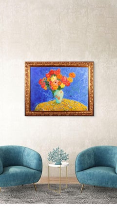 Antoine Giroux Fauvist Painting - Floral Bouquet - Ref 605