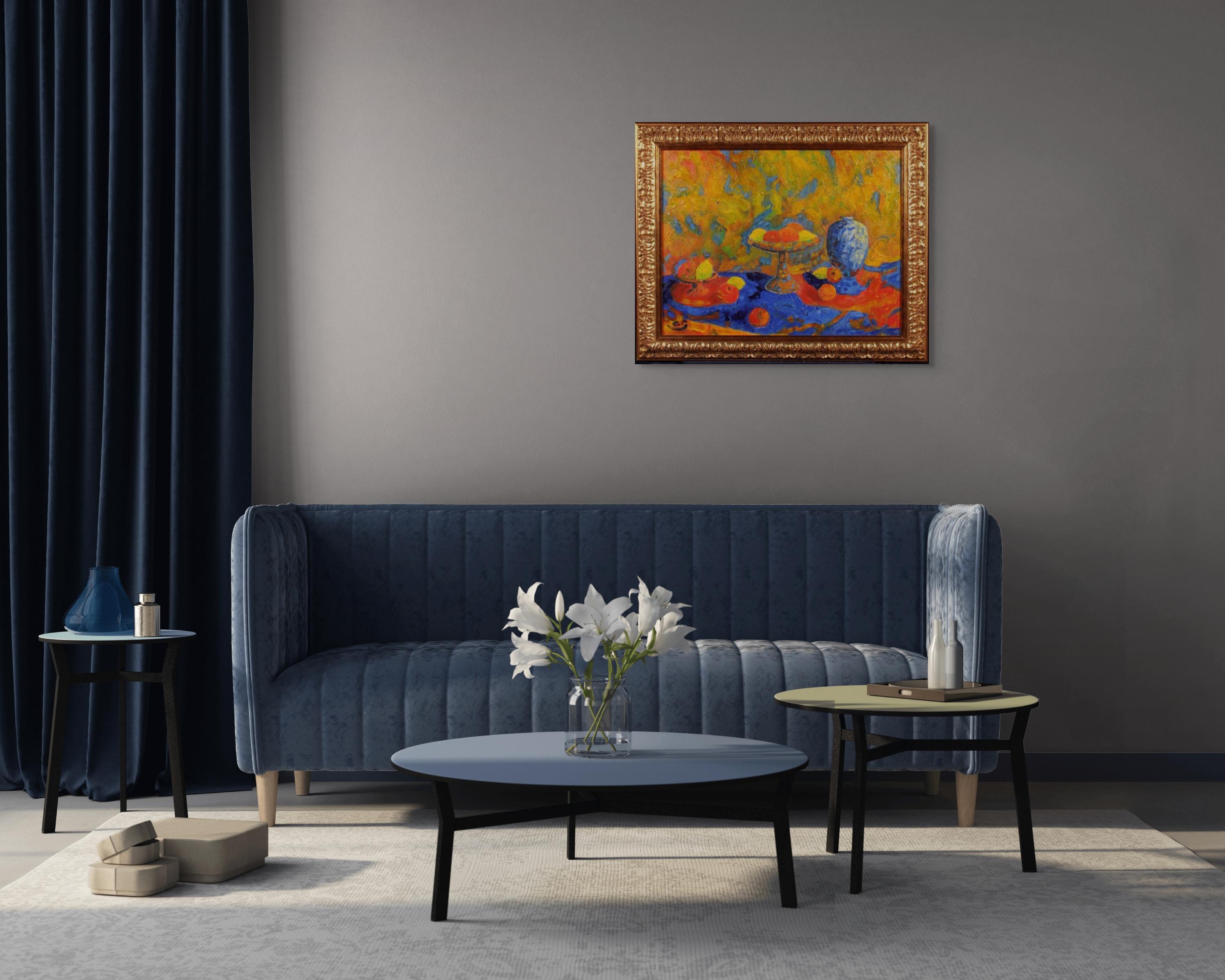 Belgian Antoine Giroux Fauvist Painting - Still Life - Ref 473 For Sale