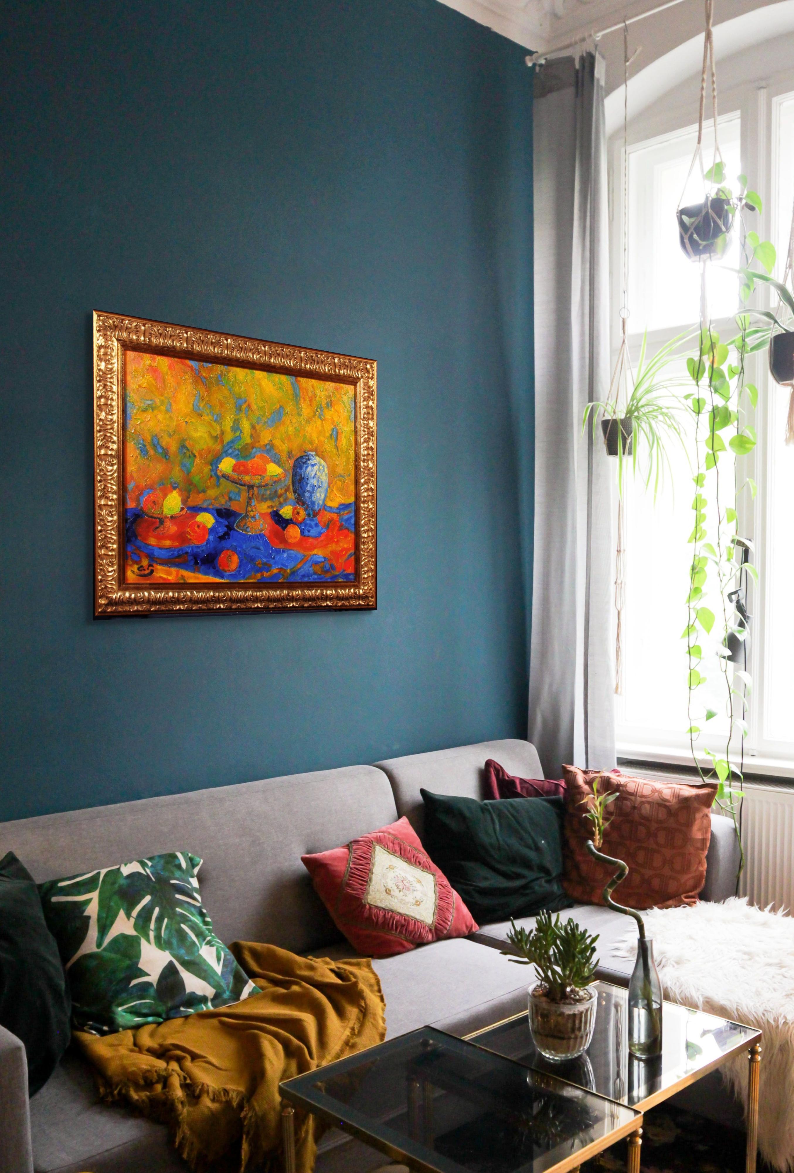 Antoine Giroux Fauvist Painting - Still Life - Ref 473 In Excellent Condition For Sale In Ixelles, BE