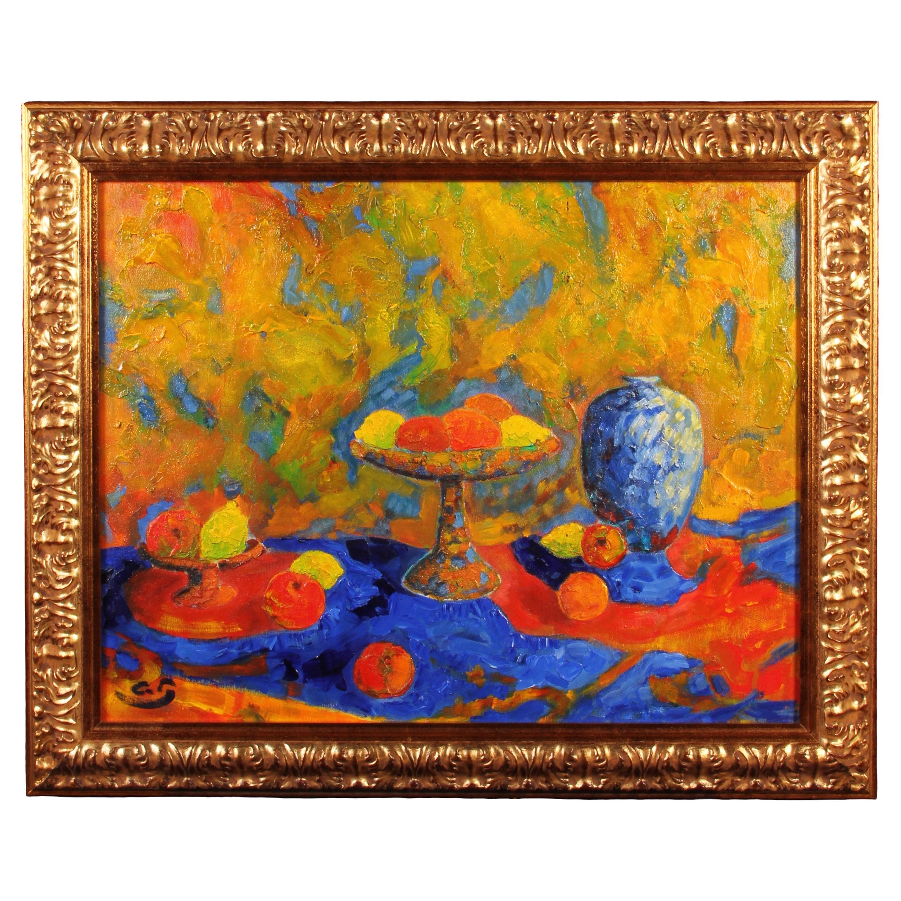 Antoine Giroux Fauvist Painting - Still Life - Ref 473 For Sale