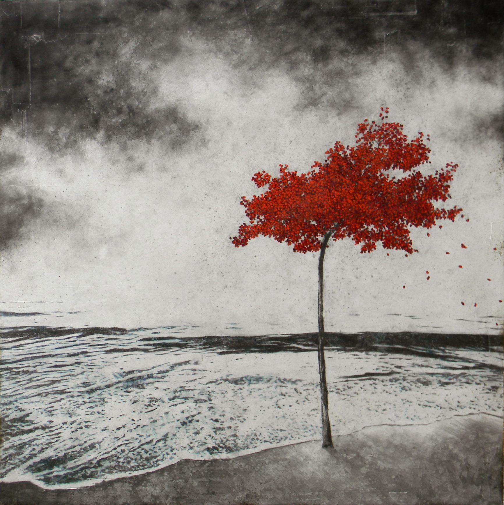 Antoine Josse Abstract Sculpture - Toutes Les Feuilles ne Savent Pas Nager - Not All Leaves Can Swim