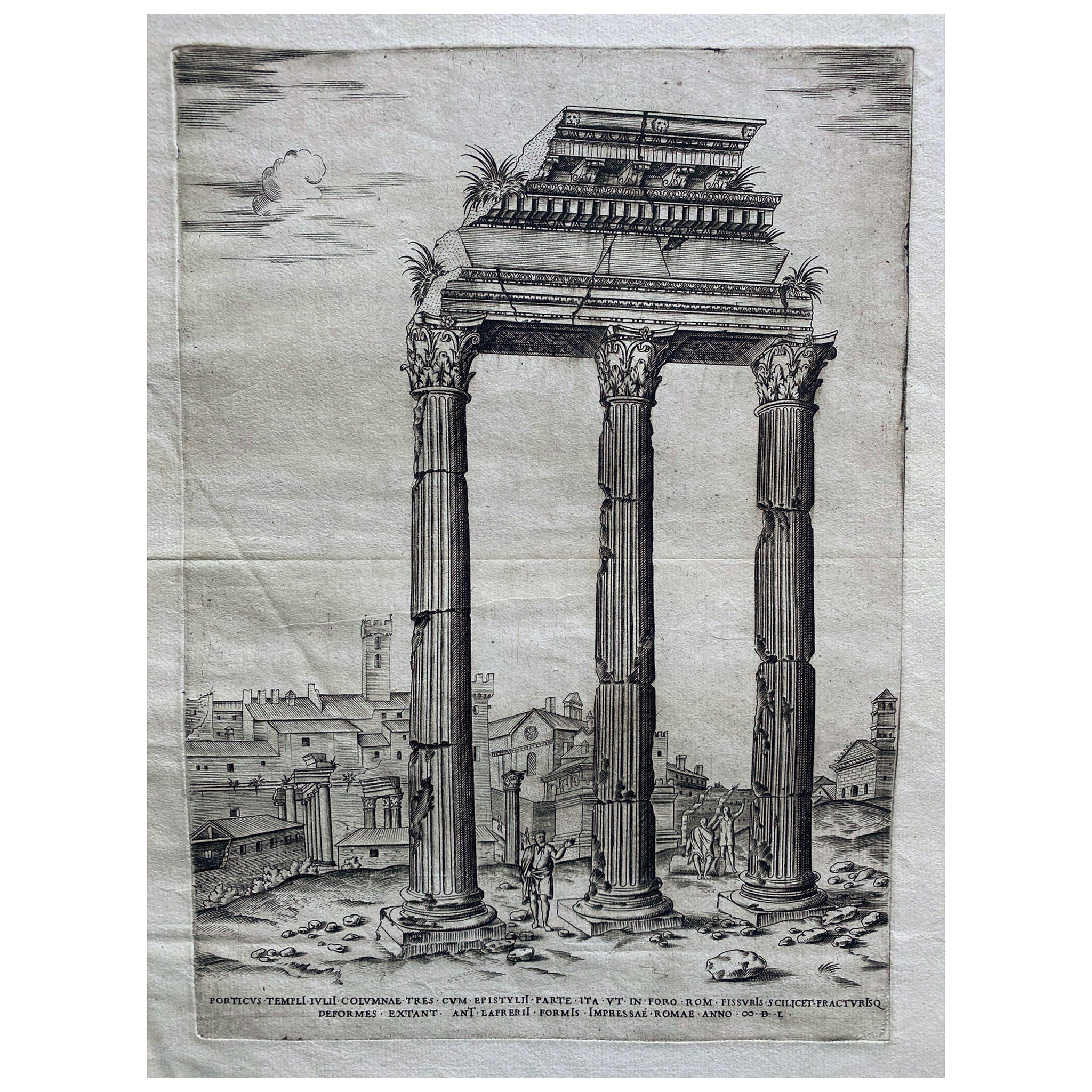 Set di 6 incisioni di Antoine Lafrery "Speculun Romanae Magnificen" del XVI secolo in vendita