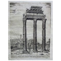 Set von 6 Gravuren „Speculun Romanae Magnificen“ von Antoine Lafrery, 16. Jahrhundert