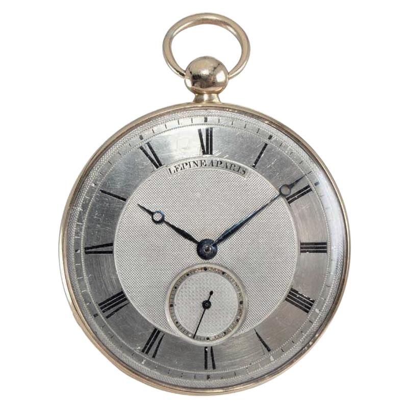 Französische Taschenuhr aus Roségold mit Rubin-Zylinder von Antoine Lepine, um 1780