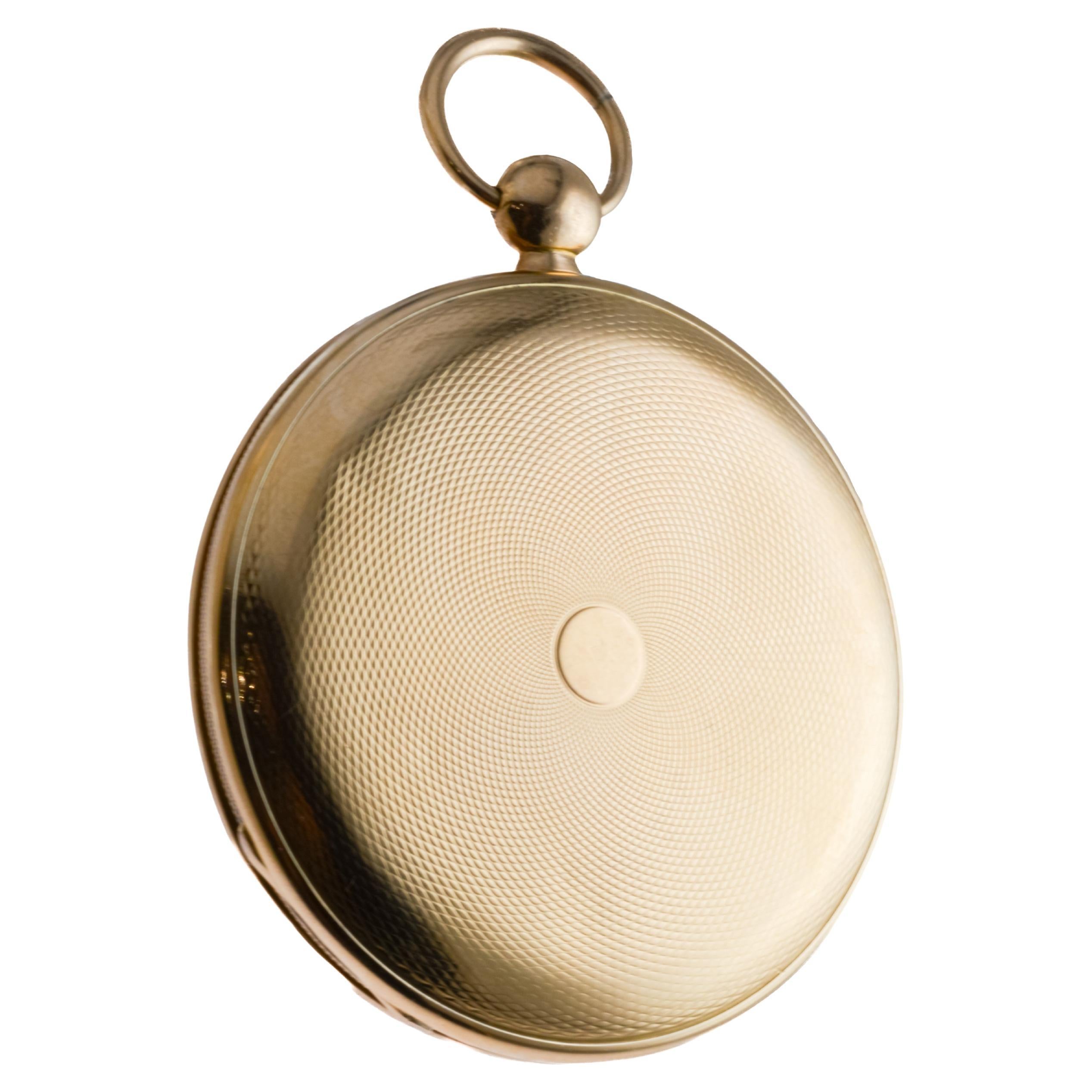 Antoine Lepine Rose Gold Ruby Cylinder French Pocket Watch, circa 1800s For Sale 6