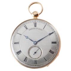 Antoine Lepine, französische Taschenuhr, Roségold, Rubin, Zylinder, ca. 1800er Jahre