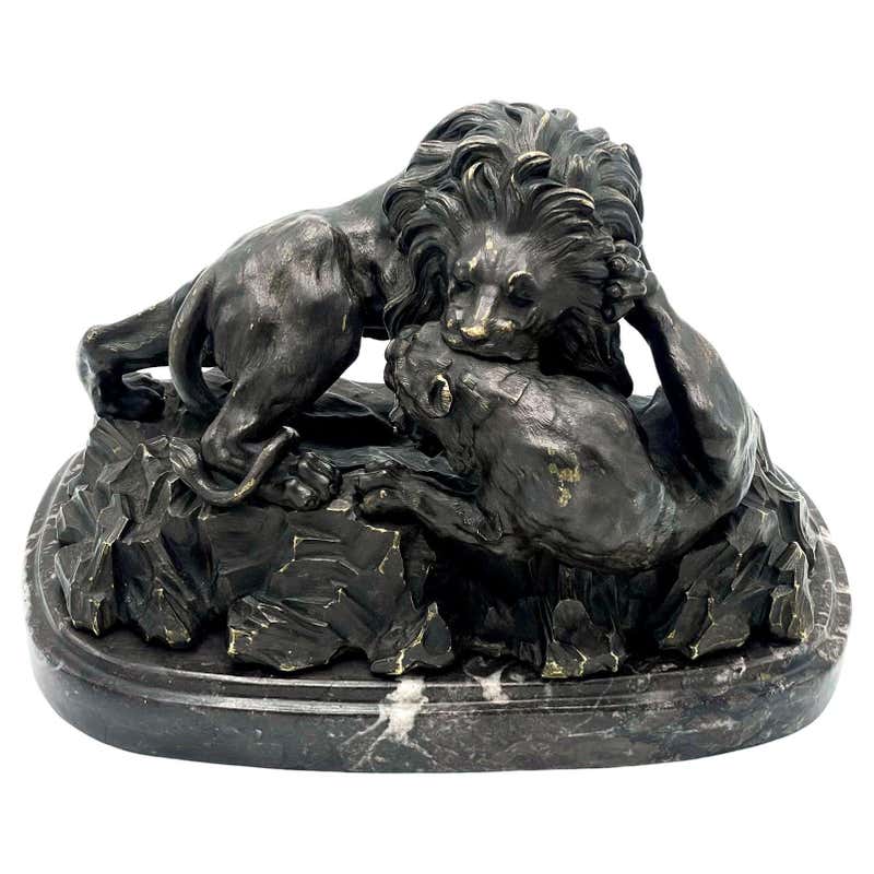 Antoine-Louis Barye (French, 1795-1875) 'Lion marchant' For Sale at 1stDibs