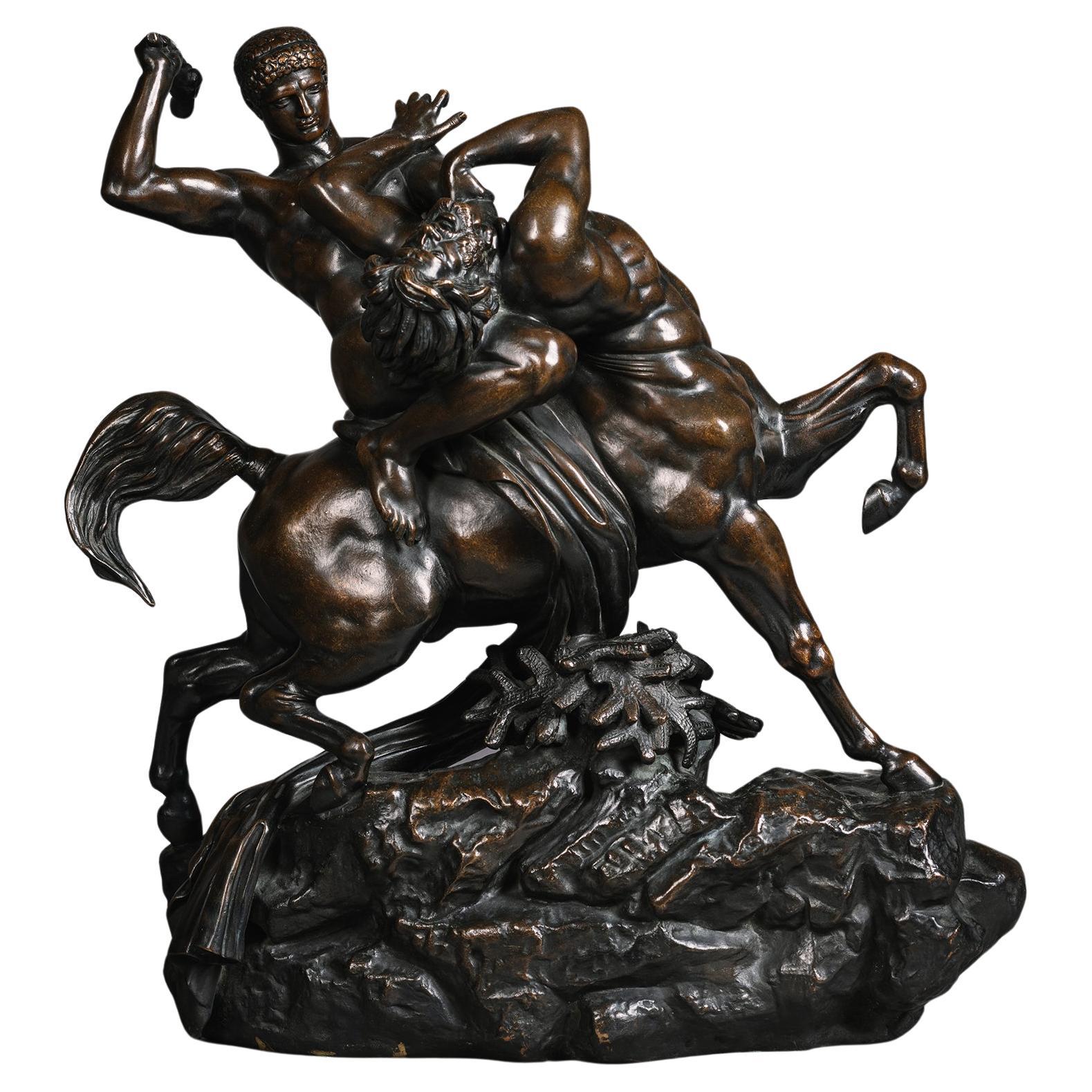 Antoine Louis Barye (1795-1875), „ Theseus im Kampf mit dem centaur Bianor“