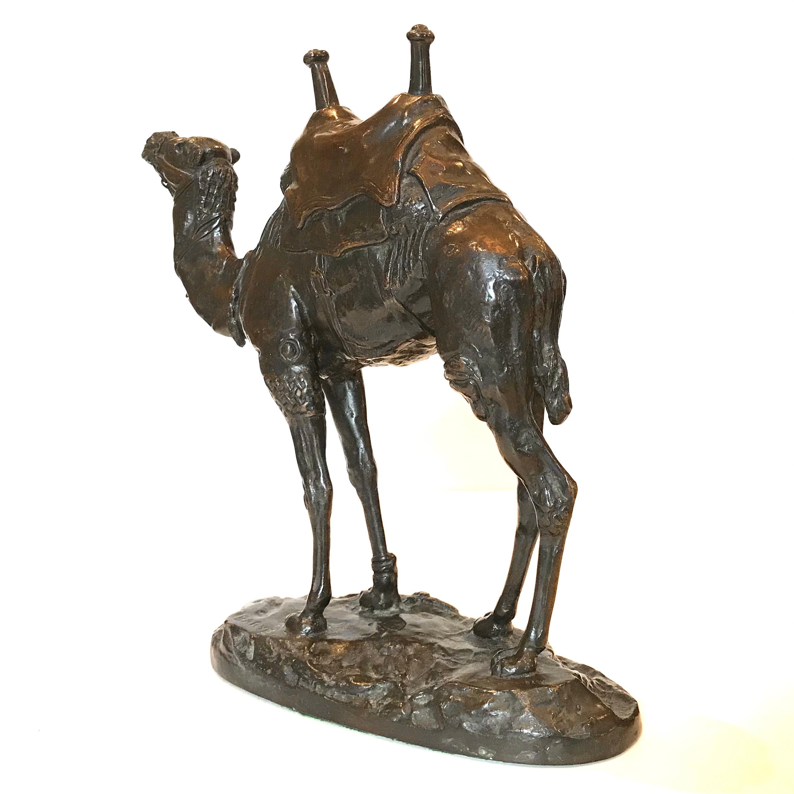 Antoine Louis Barye Bronze Dromadaire Harnaché D'Égypte Camel 1