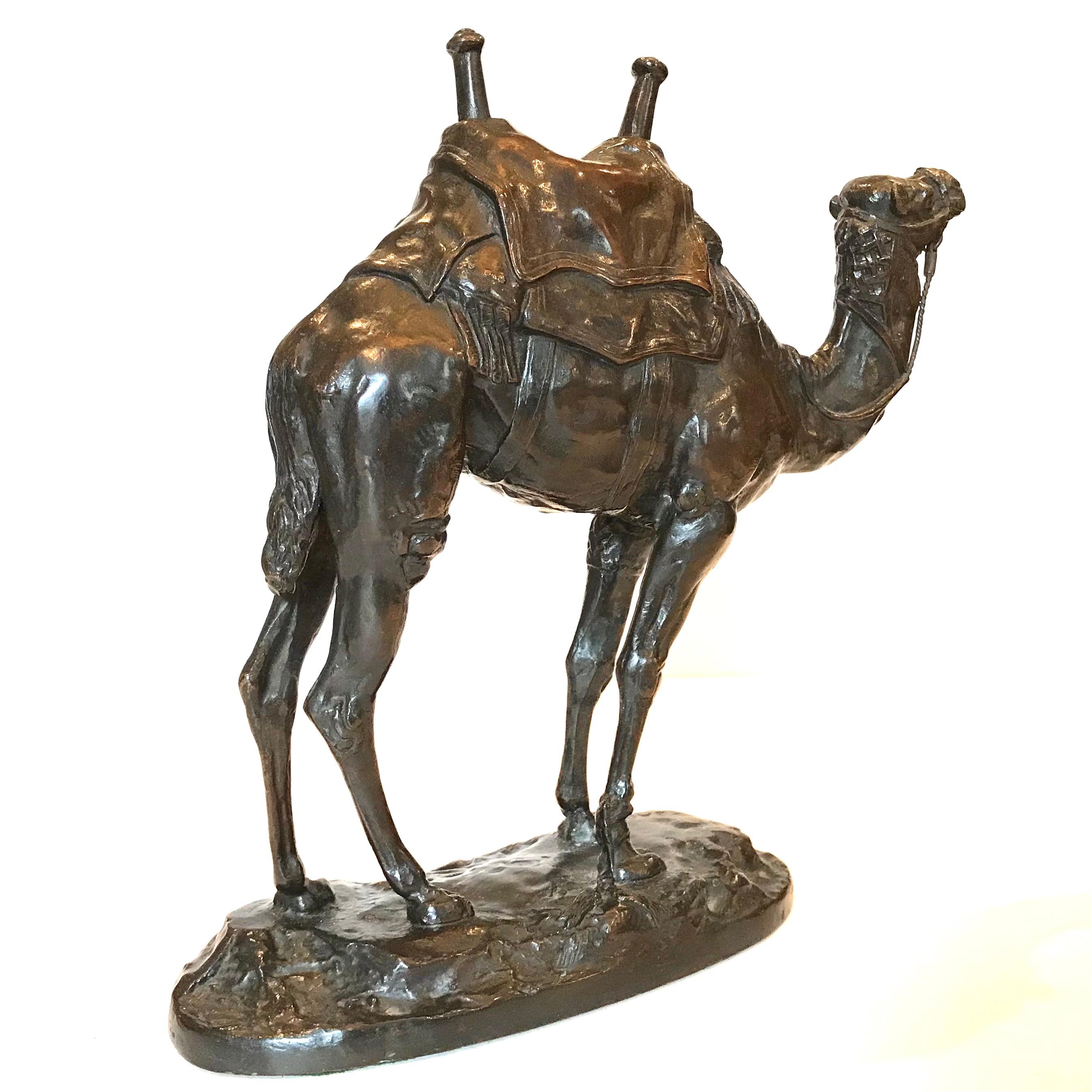 Antoine Louis Barye Bronze Dromadaire Harnaché D'Égypte Camel 2