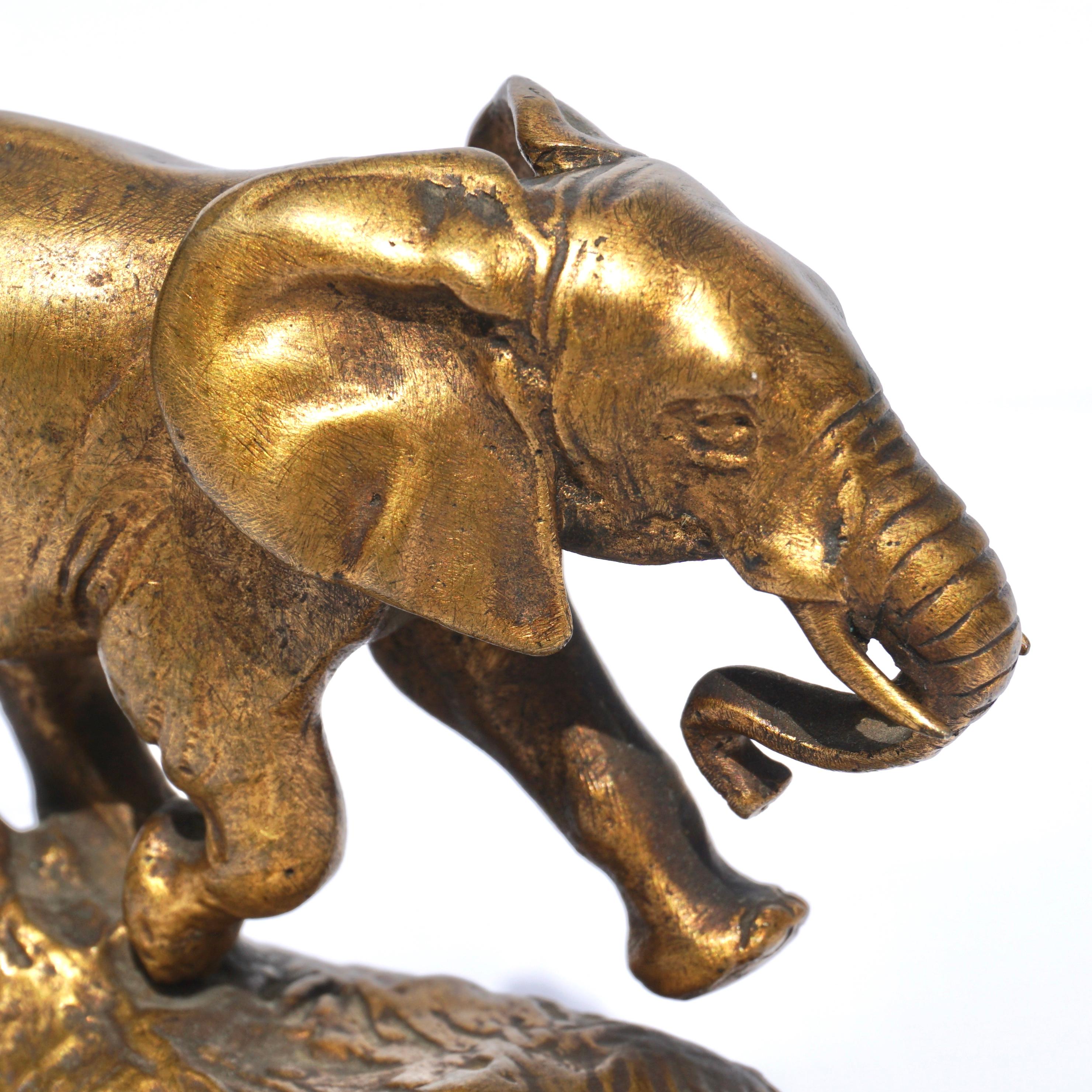 Antoine-Louis Barye Bronze Elephant Du Senegal 1