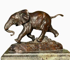 Antoine-Louis BARYE - Bronze, Éléphant du Senegal