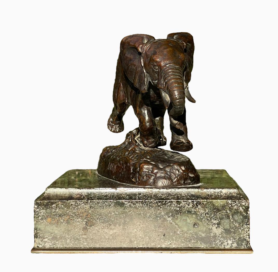 Antoine-Louis BARYE - Bronze, Elephant of Senegal In Good Condition For Sale In Beaune, FR