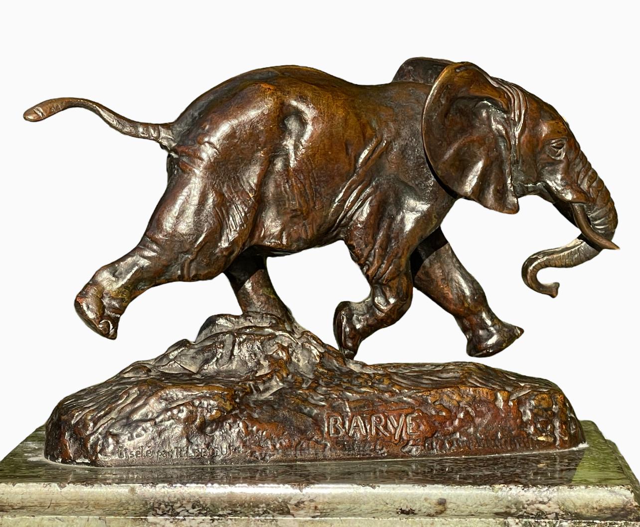 Antoine-Louis BARYE - Bronze, Elephant of Senegal For Sale 2