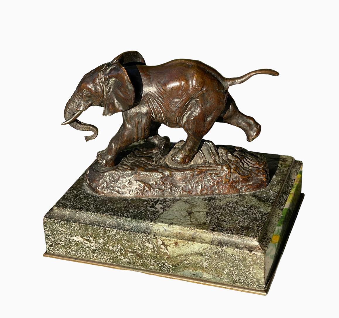 Antoine-Louis BARYE - Bronze, Elephant of Senegal For Sale 3