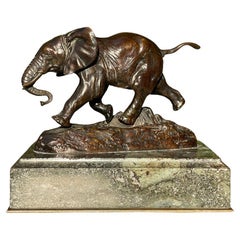 Antoine-Louis BARYE – Bronze, Elefant aus Senegal