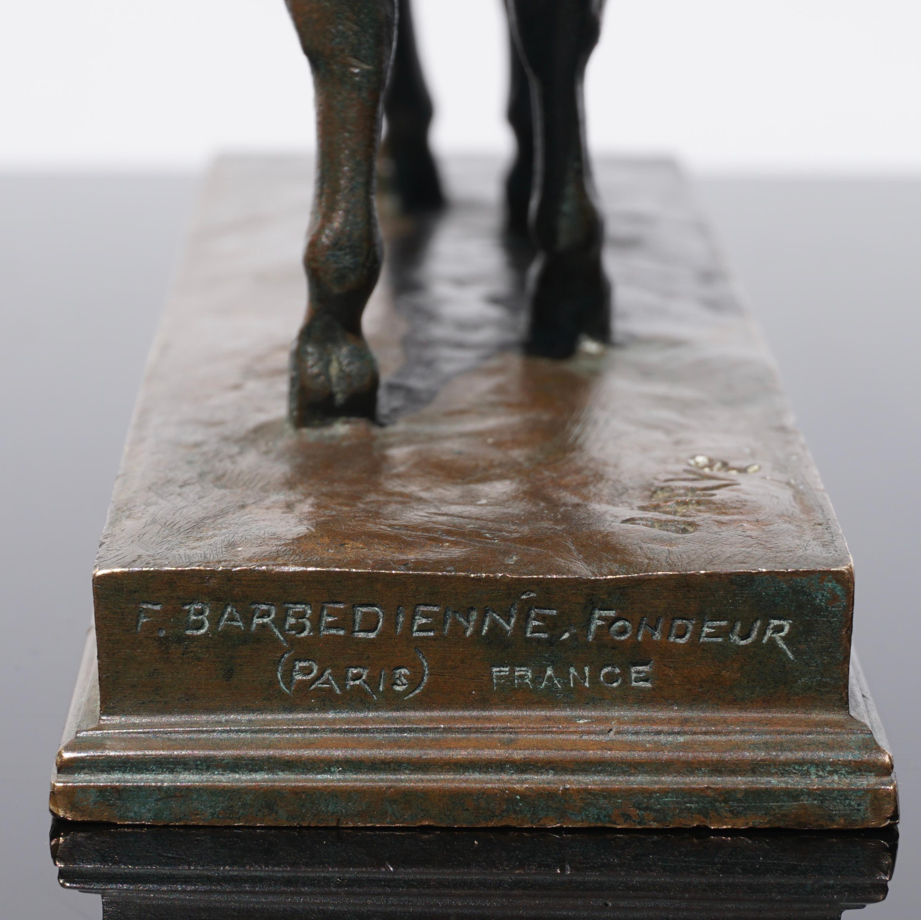 Antoine Louis Barye Bronze “Half Blood, Cheval Demi-Sang” F. Barbedienne In Good Condition In Dallas, TX