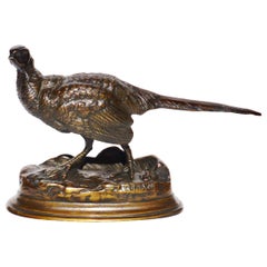 Antoine Louis Barye Faisan en bronze