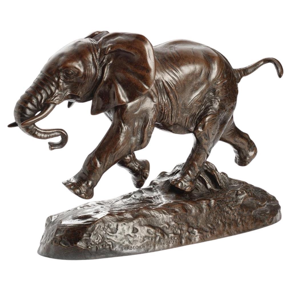 Antoine Louis Barye (Français, 1795-1875) - Un modèle en bronze d'« Élephant du Senegal » en vente
