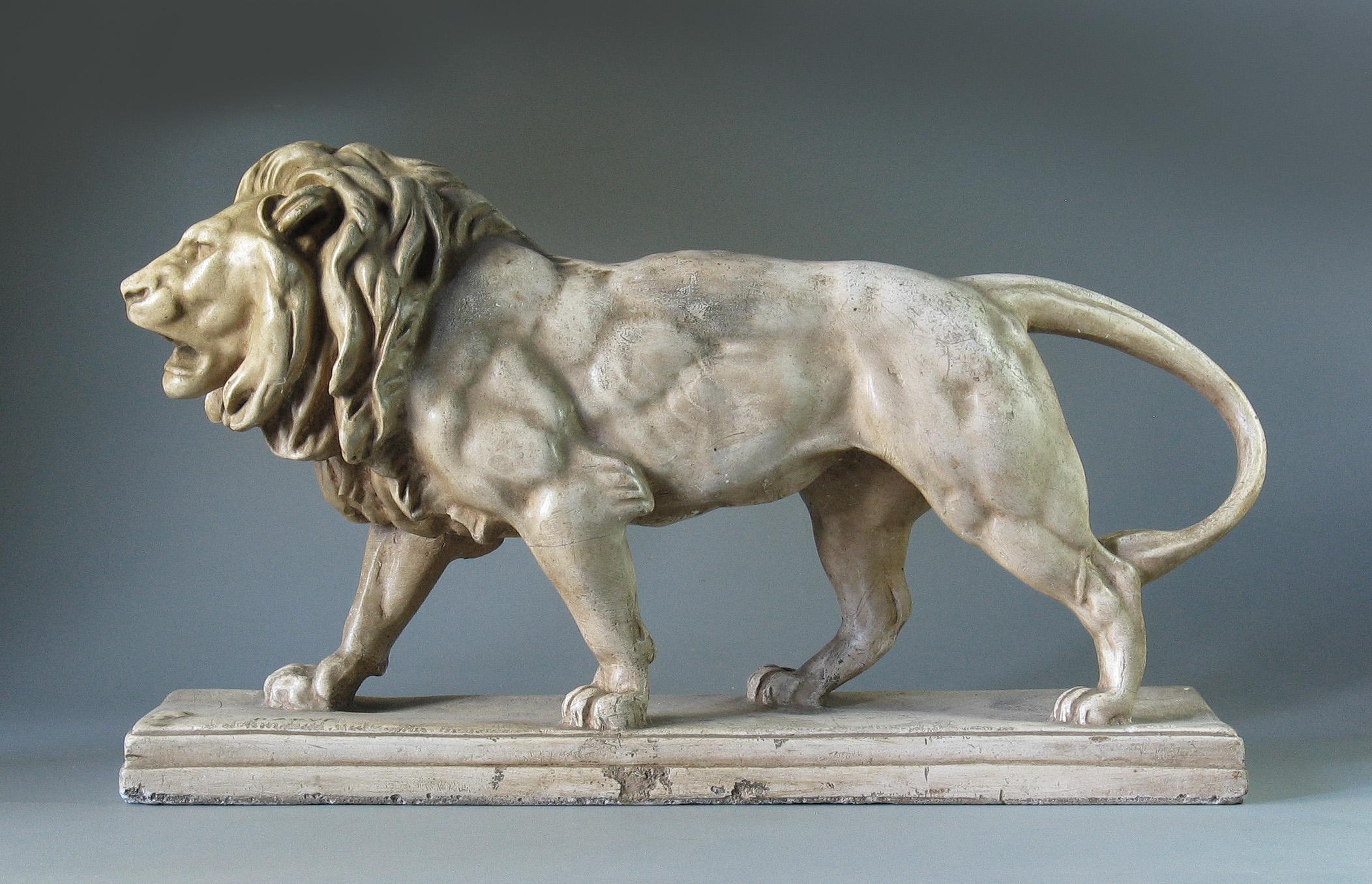 Antoine-Louis Barye 'French' Lion Qui Marche 'Walking Lion', 19th Century 1