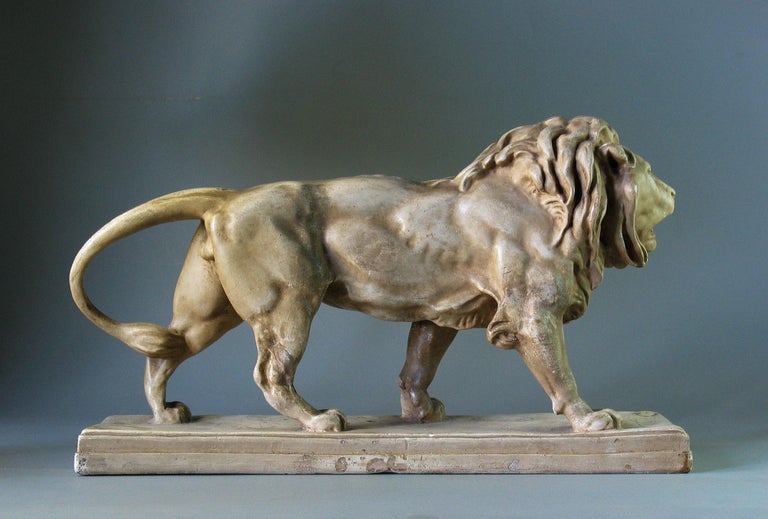 Antoine-Louis Barye 'French' Lion Qui Marche 'Walking Lion', 19th ...