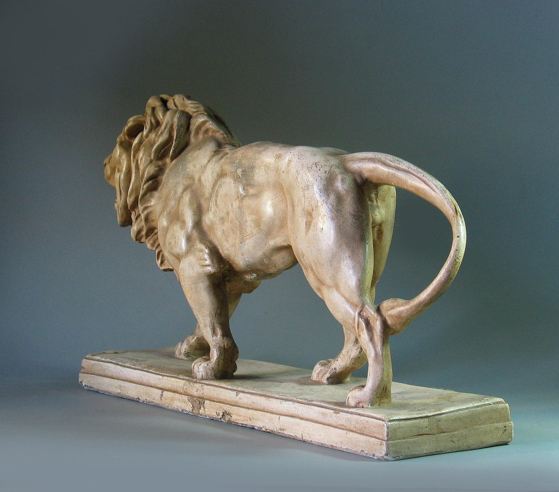 Louis XVI Antoine-Louis Barye 'French' Lion Qui Marche 'Walking Lion', 19th Century
