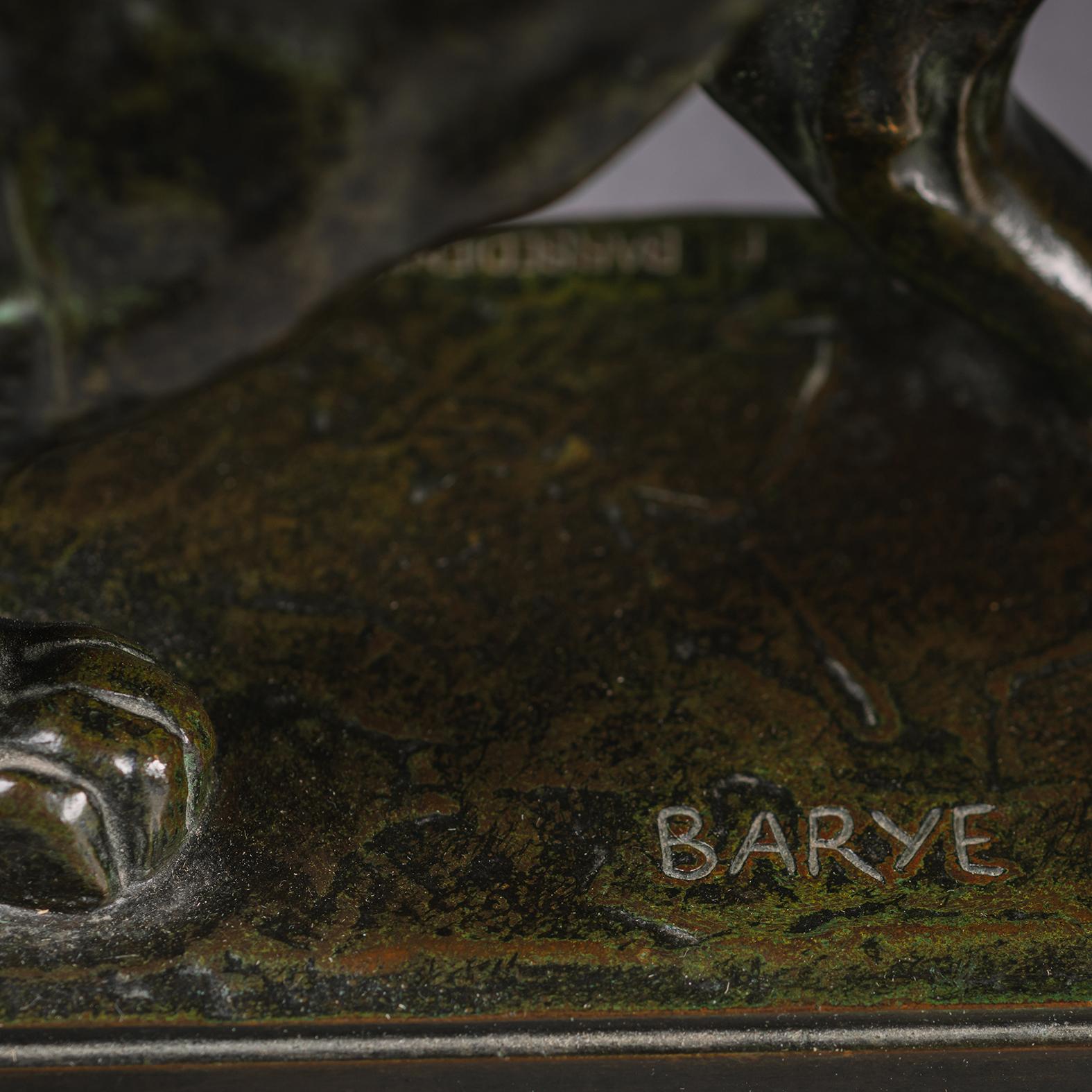 Bronze Antoine-Louis Barye (français, 1795-1875) 'Tigre qui Marche' en vente