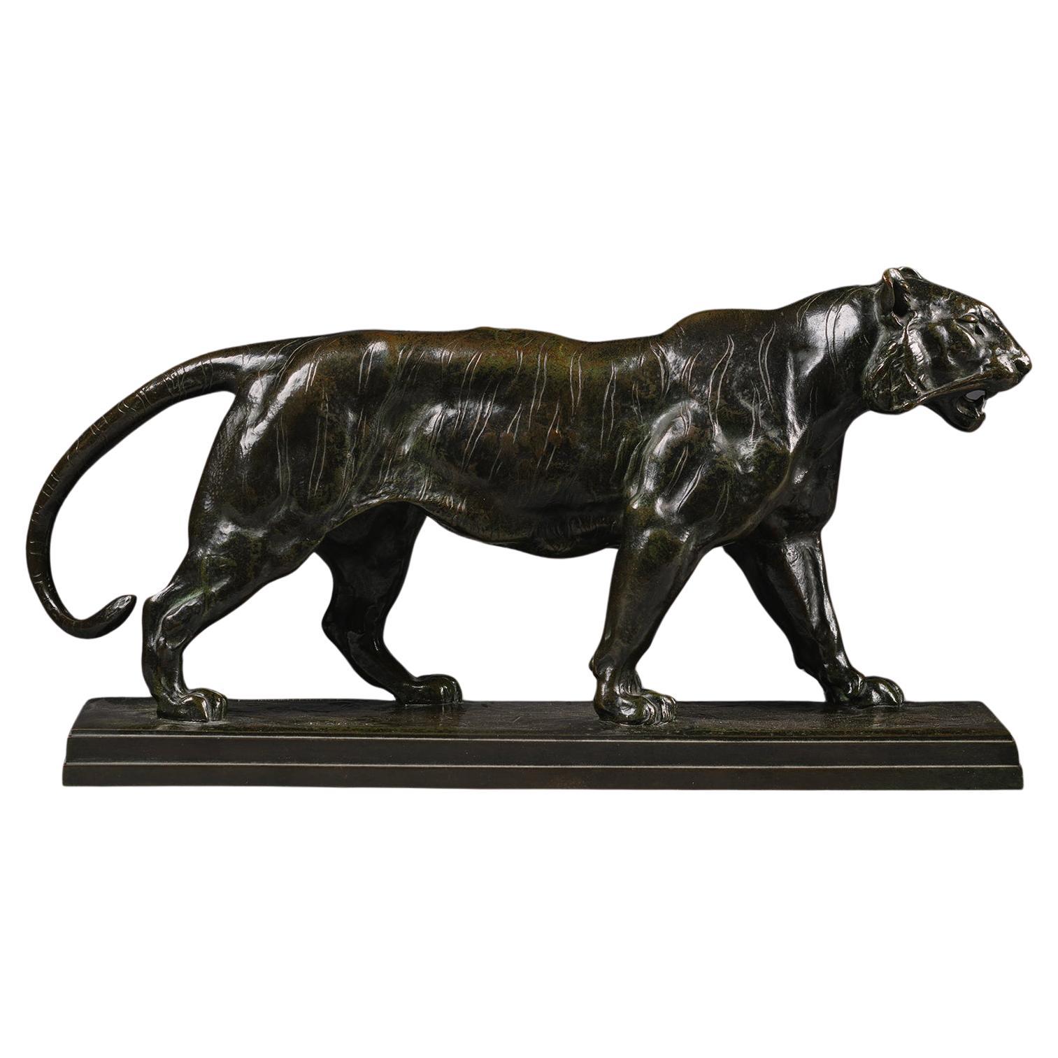 Antoine-Louis Barye (français, 1795-1875) 'Tigre qui Marche' en vente