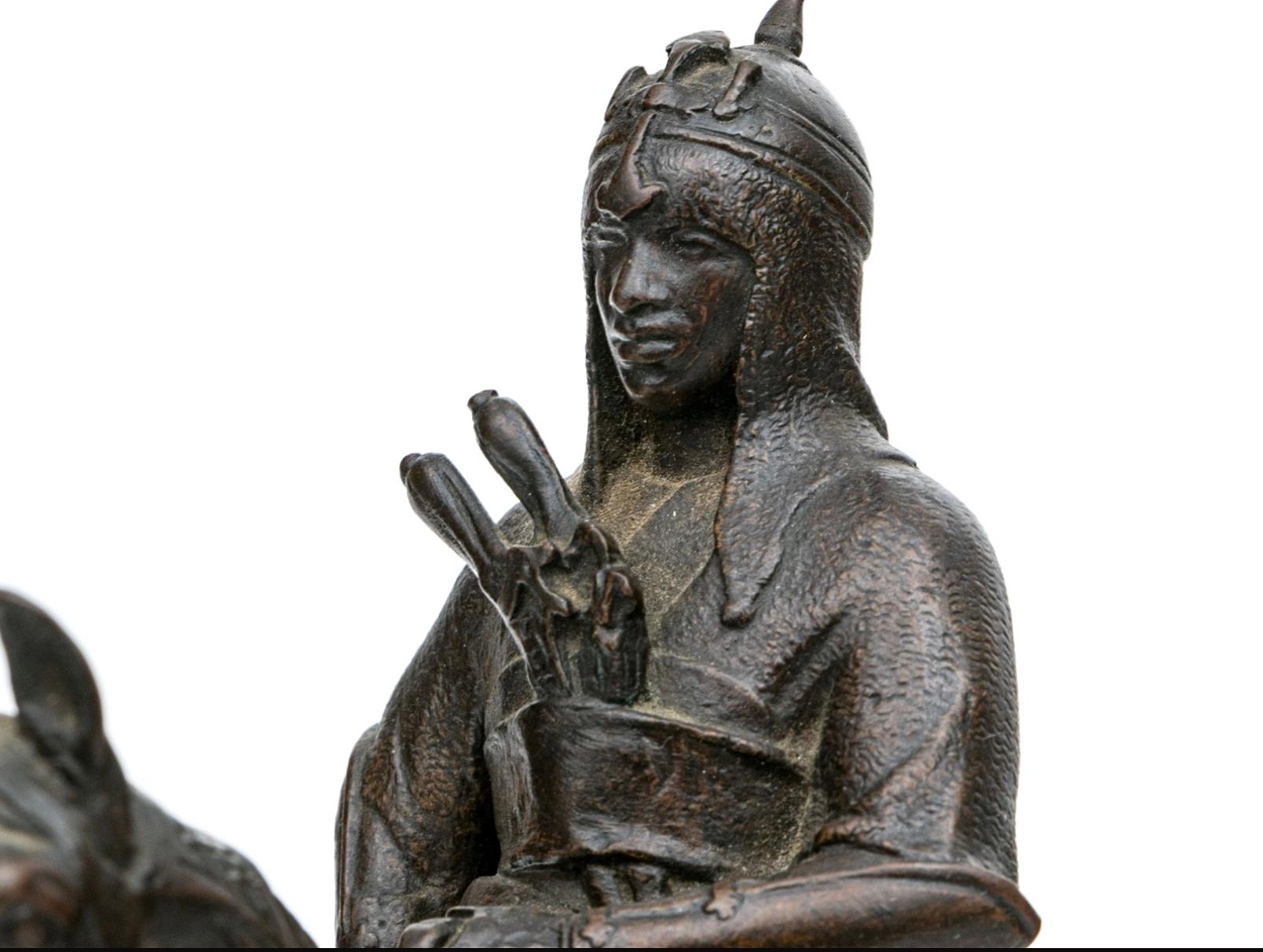 Antoine-Louis Barye (francese, 1796-1875) Guerrier du Caucase Figura in bronzo in vendita 4