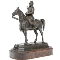 Antoine-Louis Barye (French, 1796-1875) Guerrier du Caucase Bronze Figure