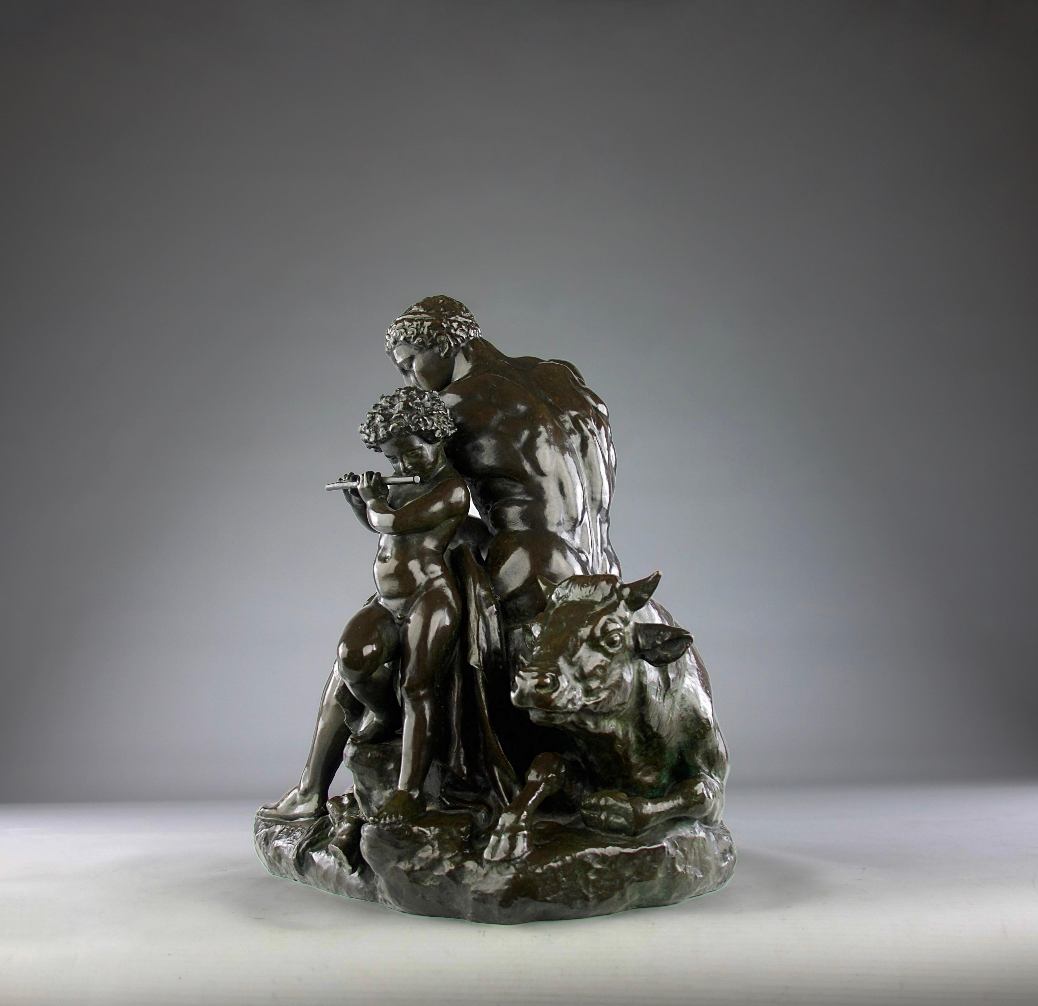 Antoine-Louis Barye, « Cape », bronze sculptural, Leblanc-Barbedienne Edition 1920 en vente 2