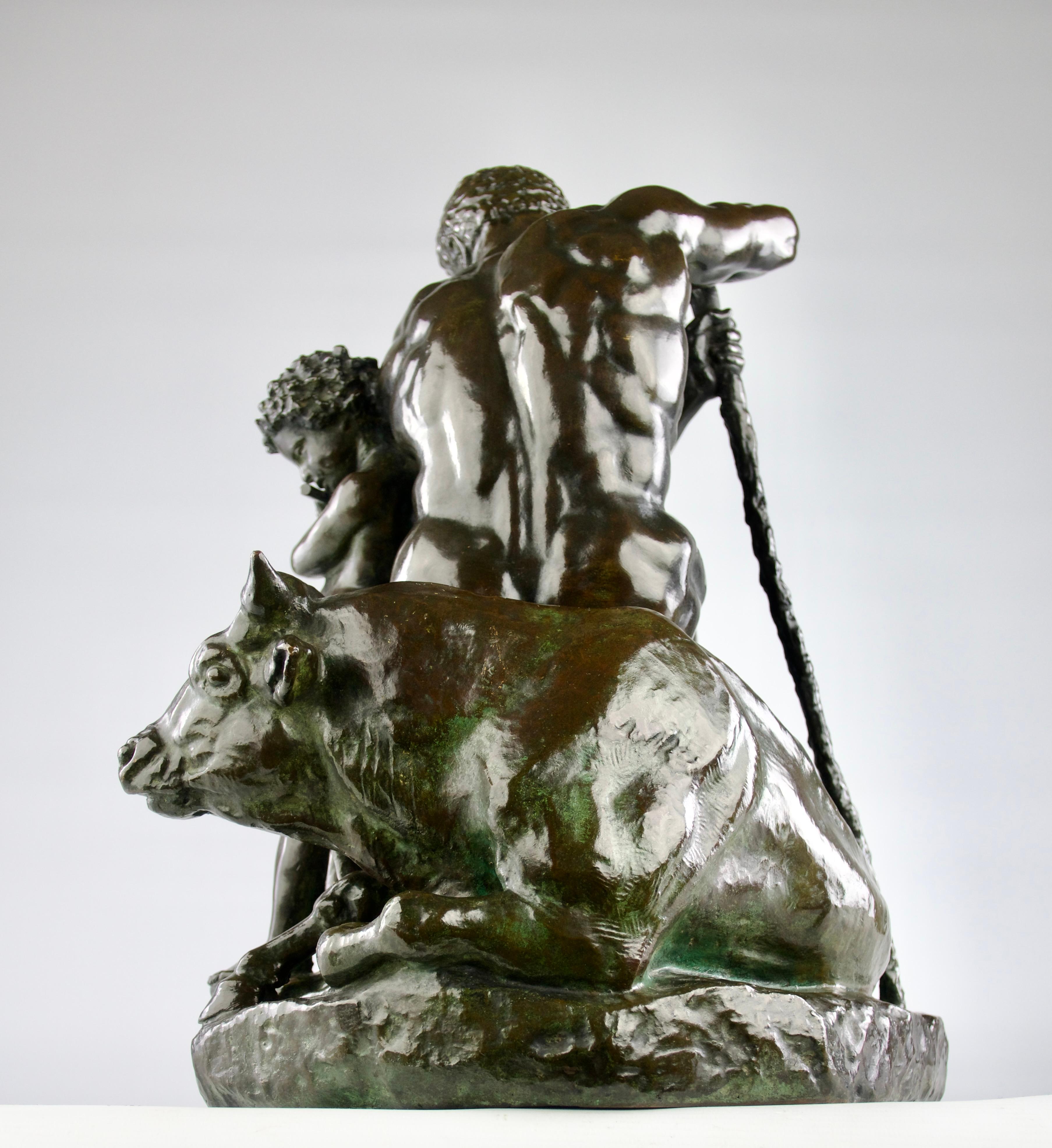 Antoine-Louis Barye, « Cape », bronze sculptural, Leblanc-Barbedienne Edition 1920 en vente 6