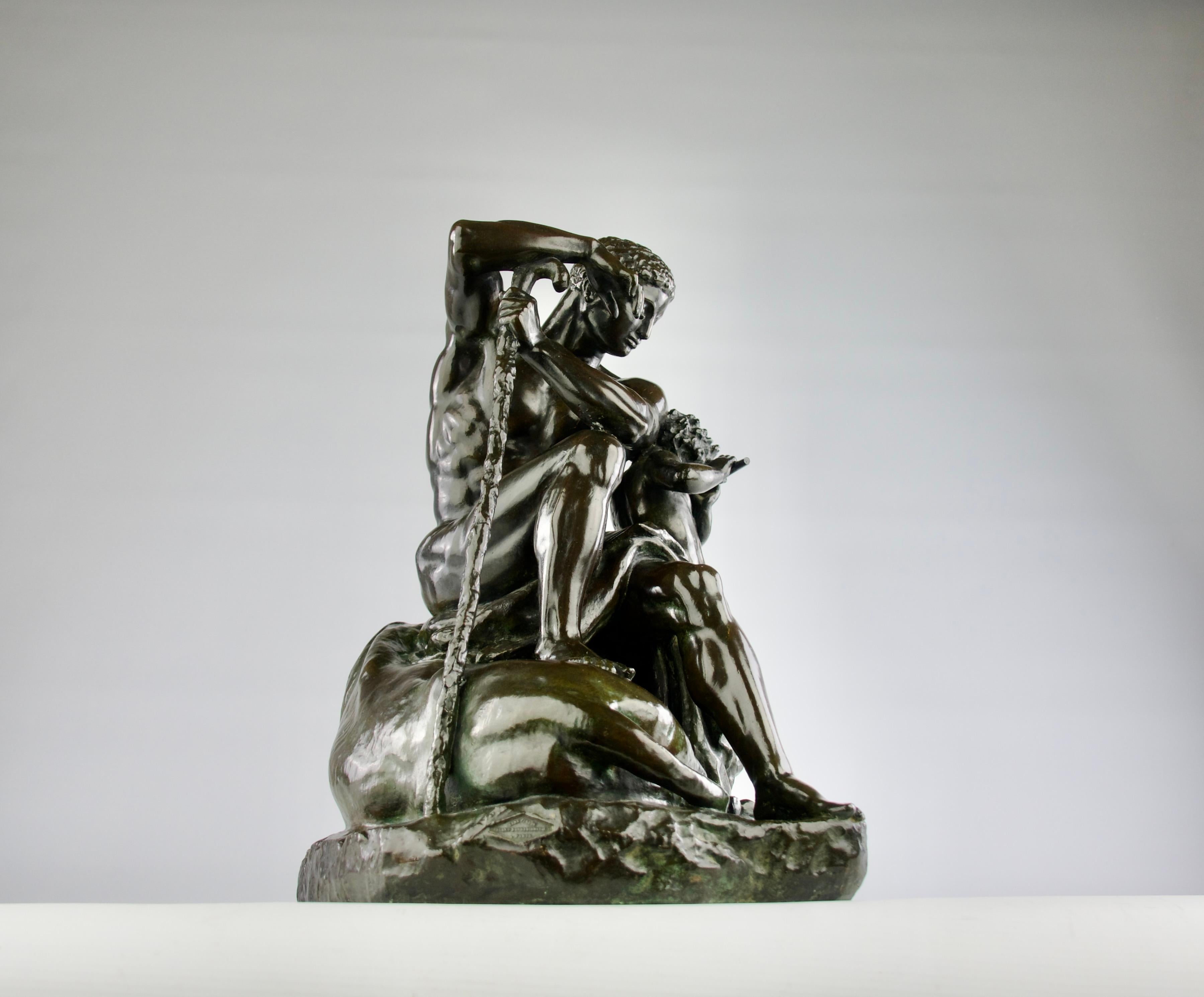 Antoine-Louis Barye, « Cape », bronze sculptural, Leblanc-Barbedienne Edition 1920 en vente 9