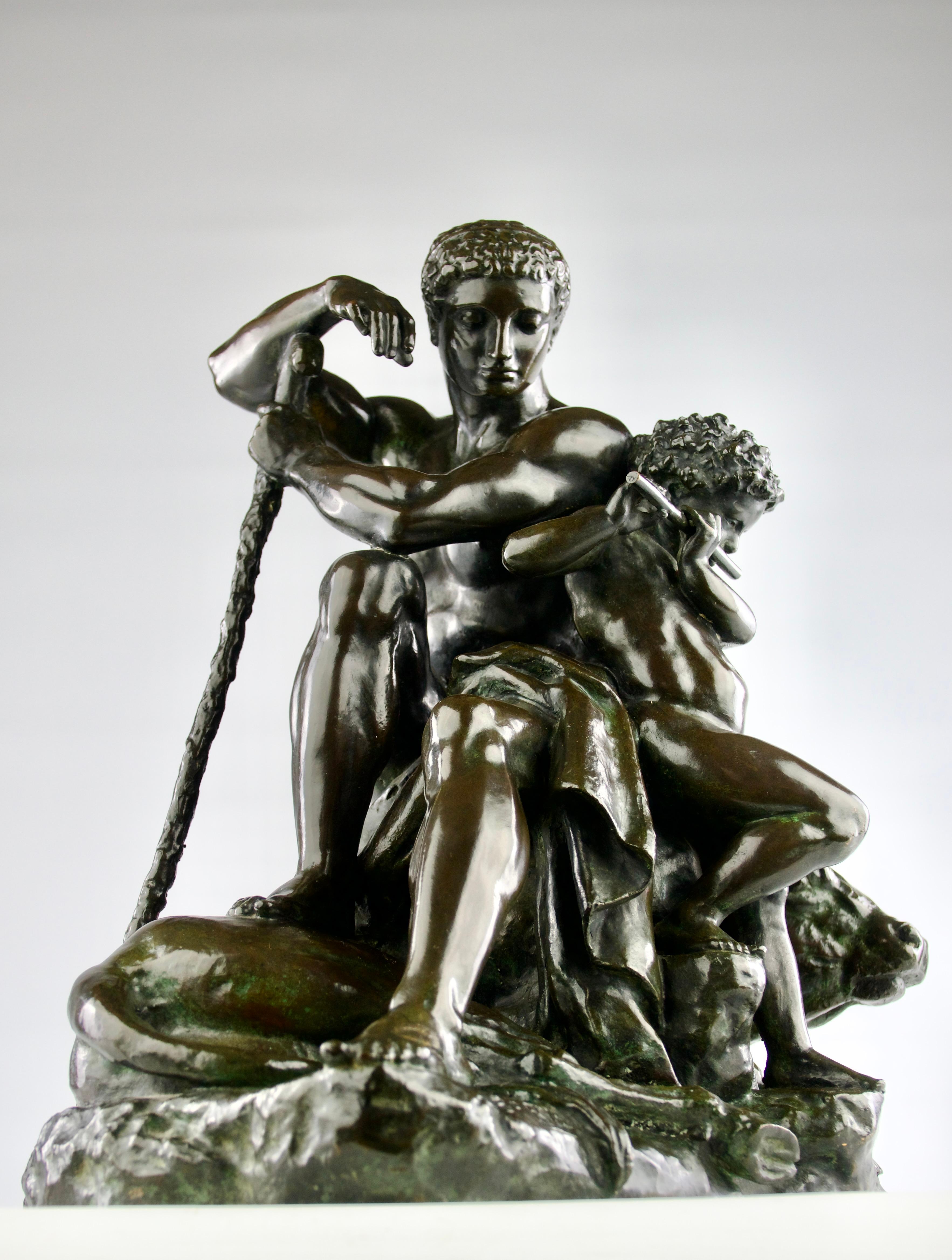 Antoine-Louis Barye, « Cape », bronze sculptural, Leblanc-Barbedienne Edition 1920 en vente 12