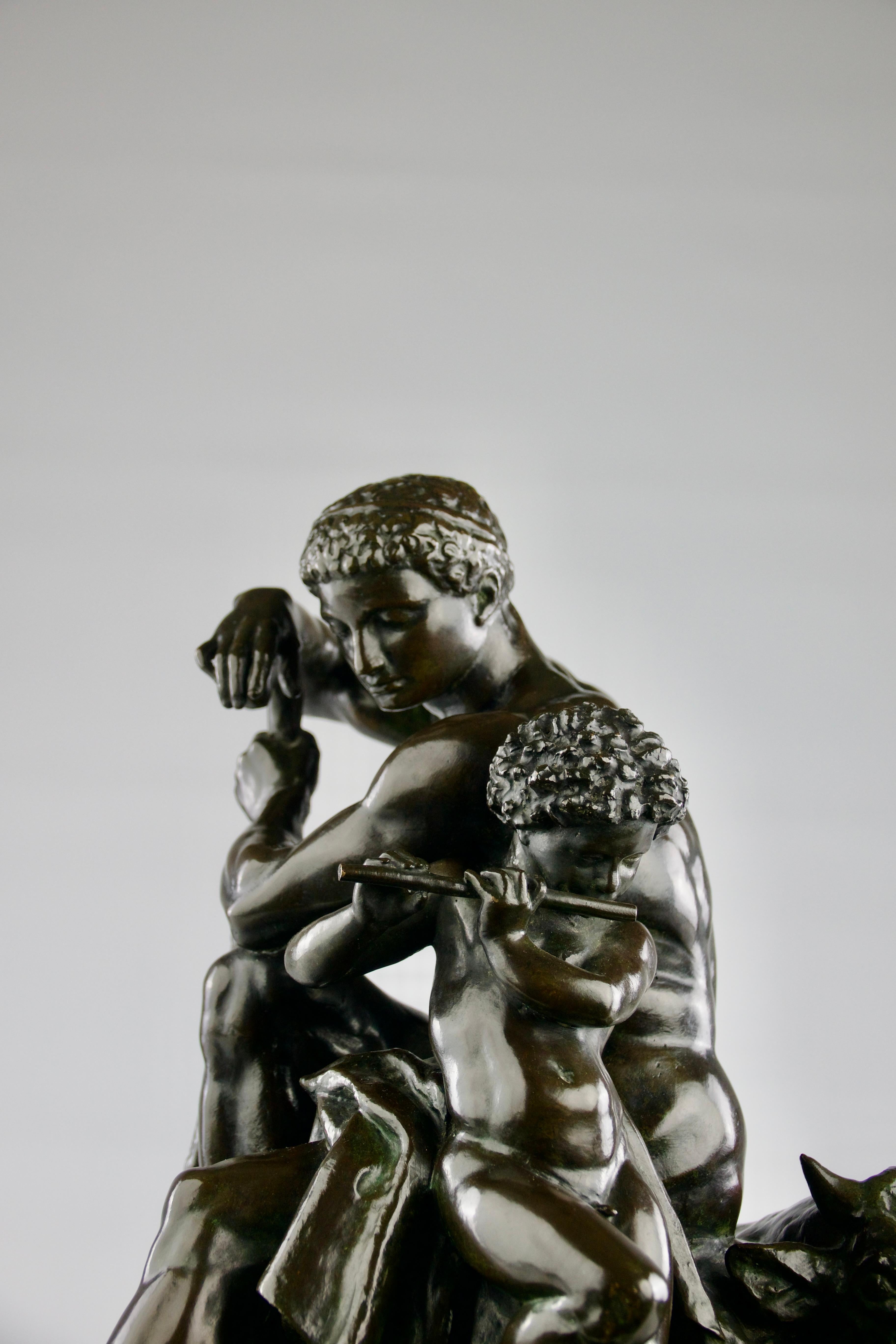 Français Antoine-Louis Barye, « Cape », bronze sculptural, Leblanc-Barbedienne Edition 1920 en vente
