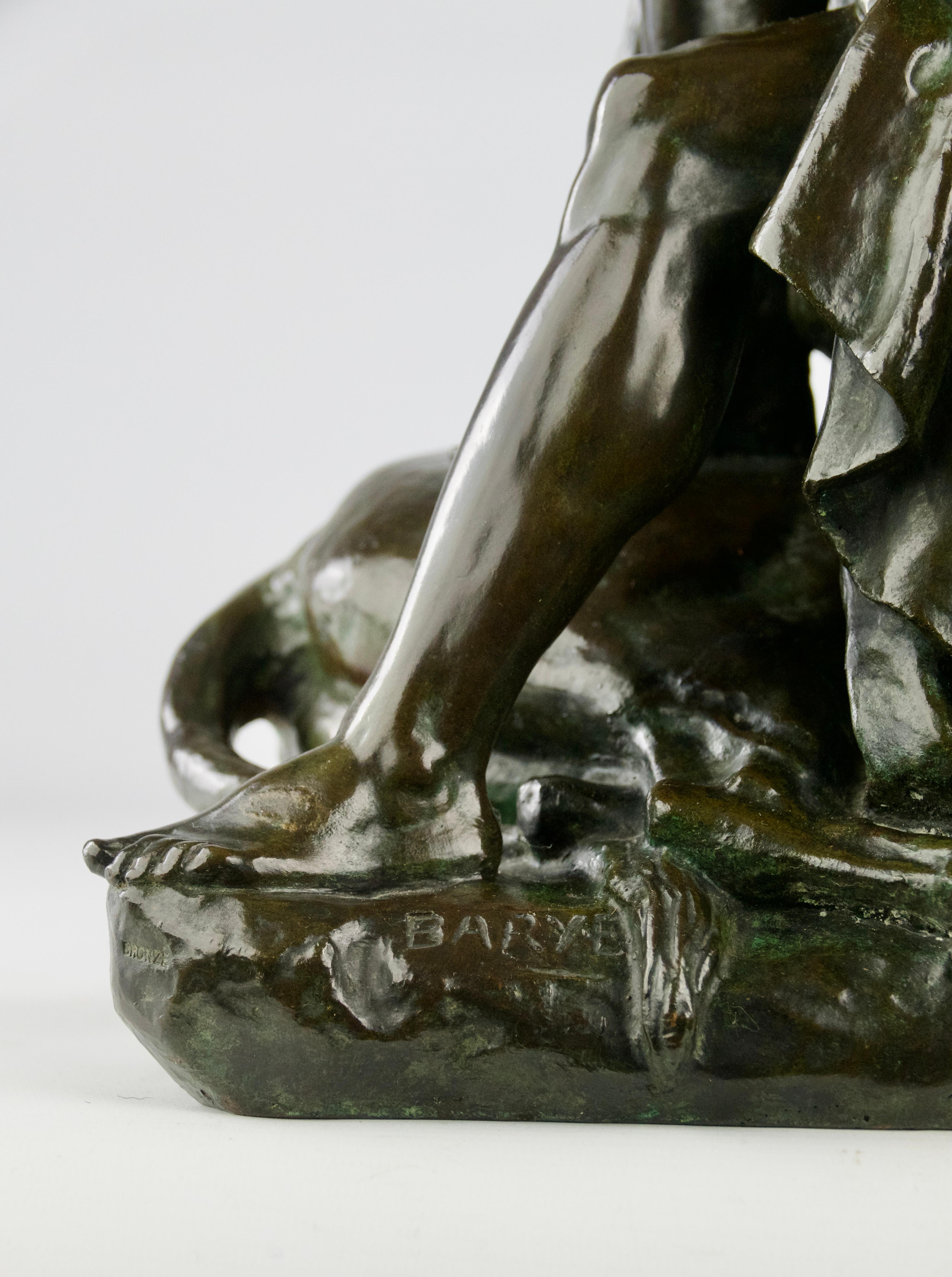 Patinated Antoine-Louis Barye, 