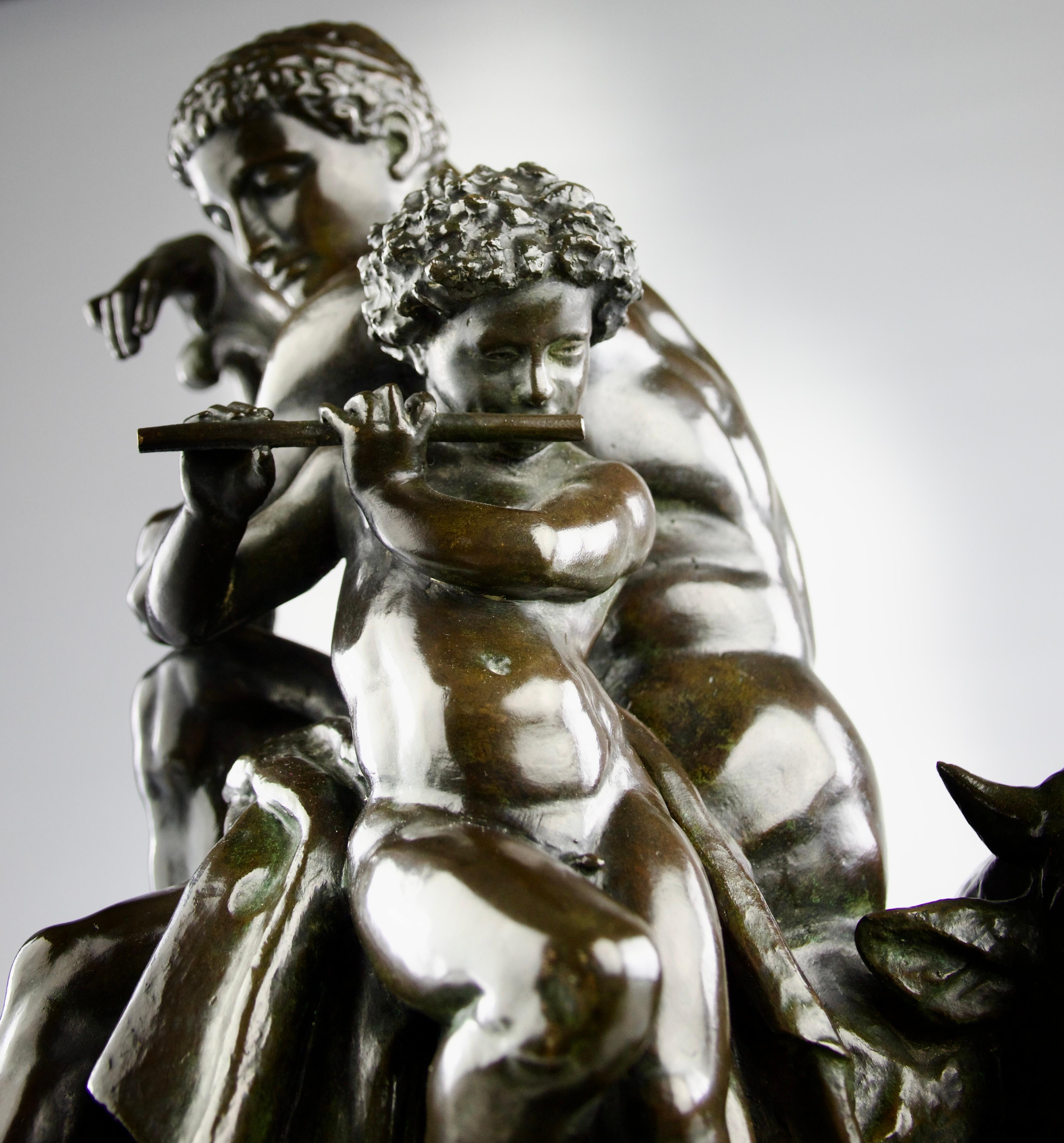 Début du 20ème siècle Antoine-Louis Barye, « Cape », bronze sculptural, Leblanc-Barbedienne Edition 1920 en vente