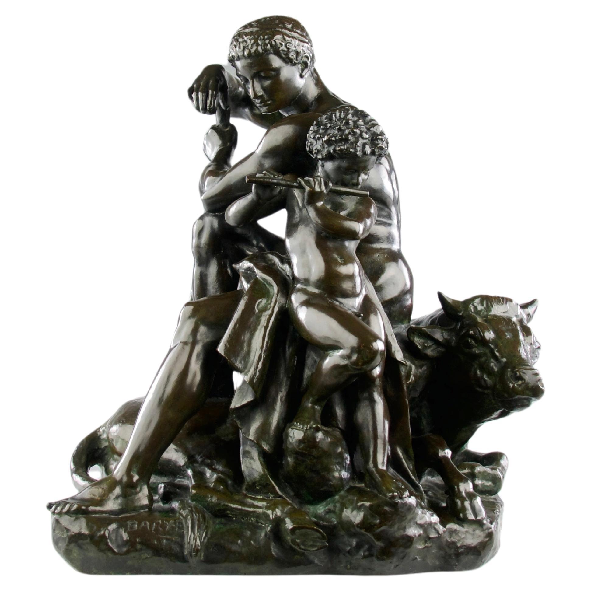 Antoine-Louis Barye, « Cape », bronze sculptural, Leblanc-Barbedienne Edition 1920 en vente