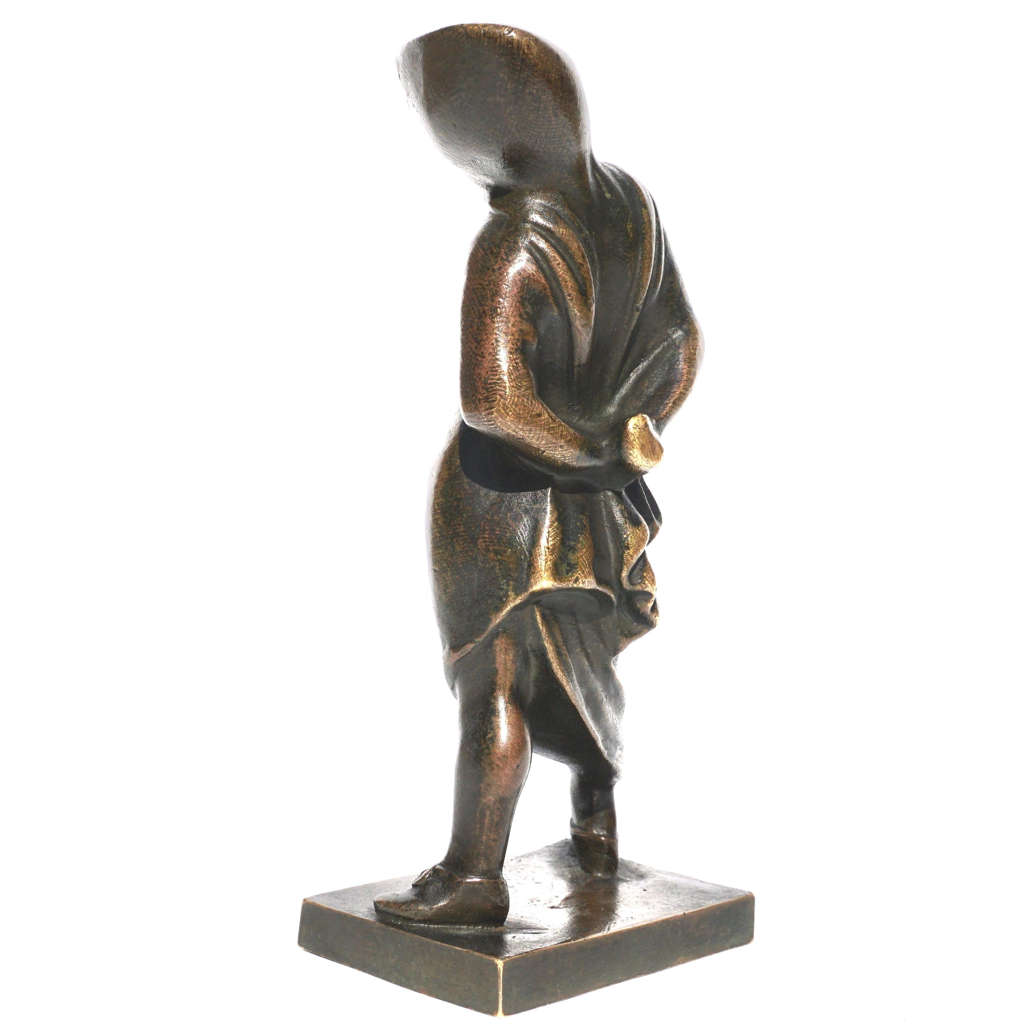 French Antoine-Louis Barye Petit Fou De Rome Bronze For Sale