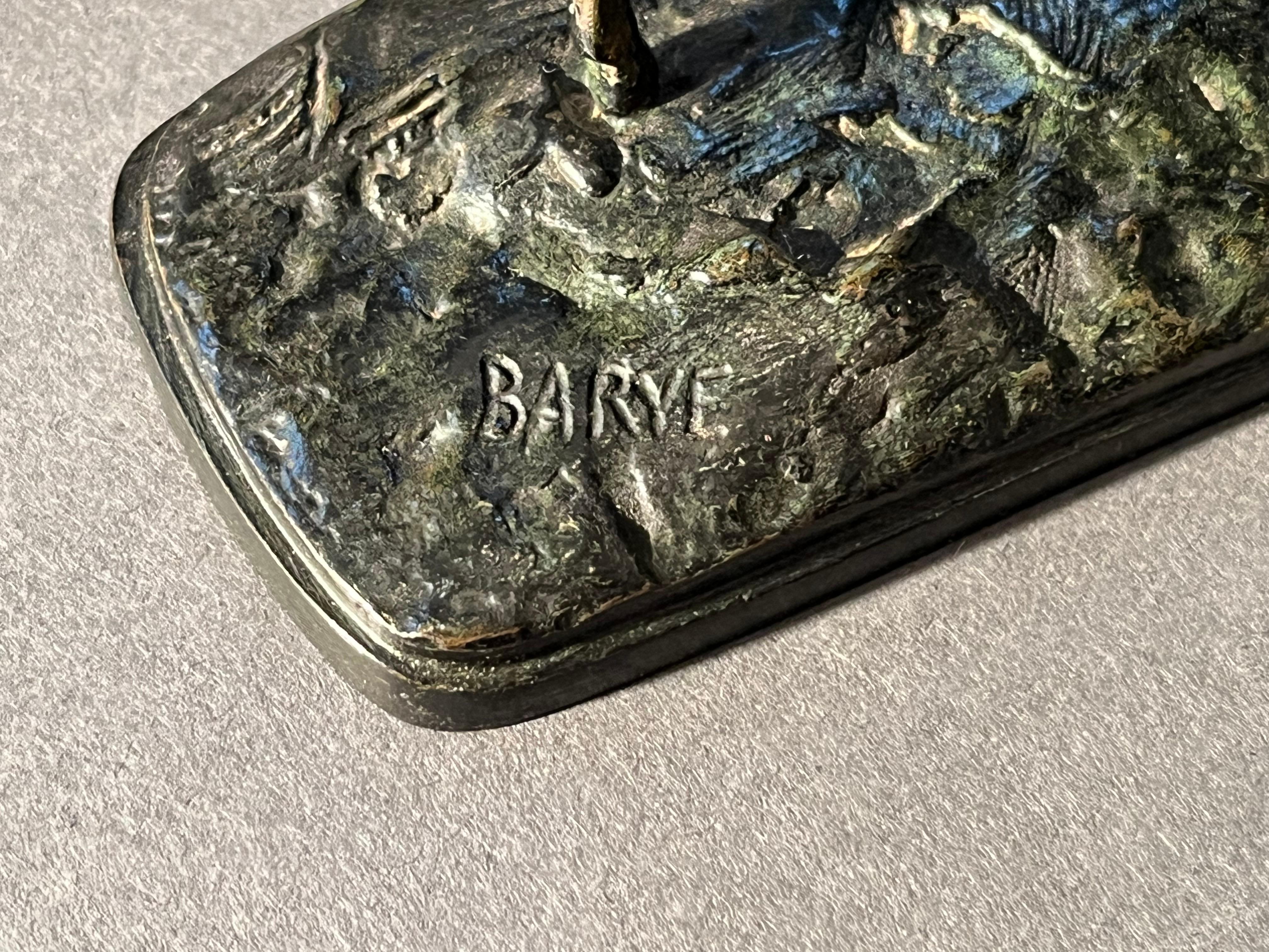 Antoine-Louis Barye: (piccola) gazzella, scultura in bronzo patinato, inedito In condizioni buone in vendita a SAINT-OUEN-SUR-SEINE, FR