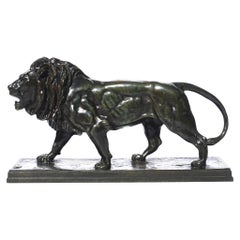 Antoine Louis Barye Striding Lion Qui Marche